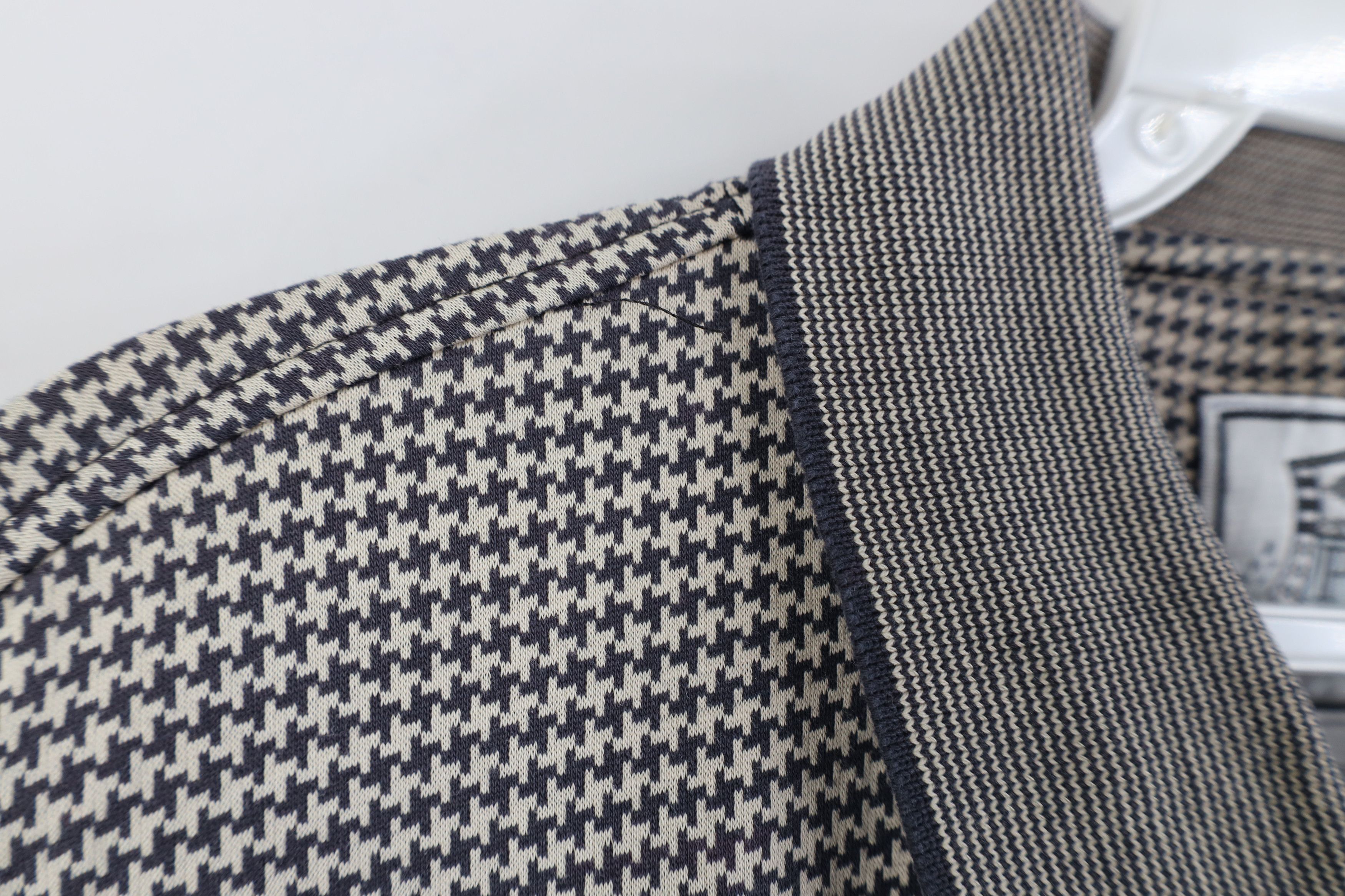 Vintage Vintage 90s Pebble Beach Spell Houndstooth Knit Golf Polo Size US L / EU 52-54 / 3 - 7 Thumbnail