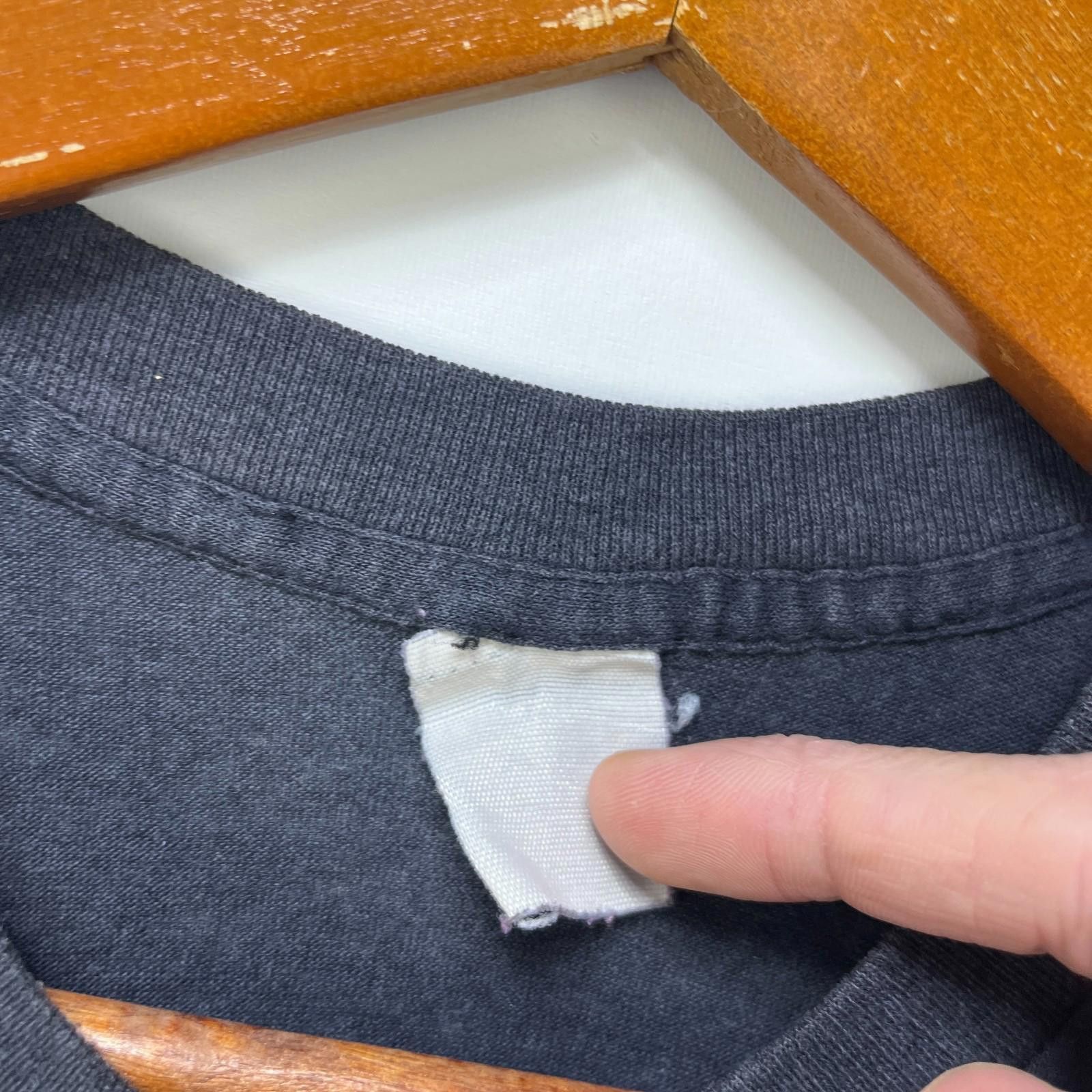 Fruit Of The Loom Vintage 90s Sun Faded Blank Black Sleeveless Shirt M L Size US M / EU 48-50 / 2 - 4 Thumbnail