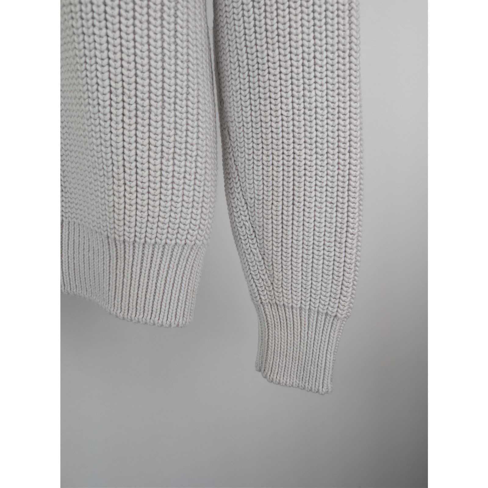 Tom Ford o1rshd1 Men's Ribbed Knit Sweater Sweatshirt in Grey Size US M / EU 48-50 / 2 - 5 Thumbnail