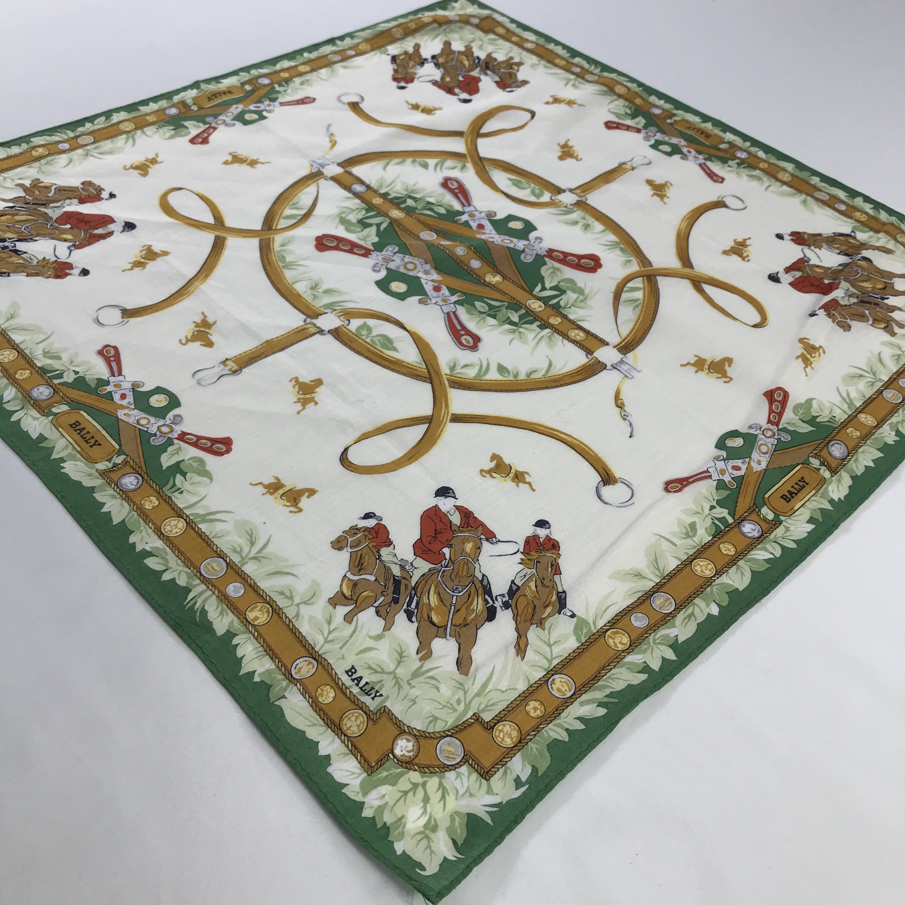 Bally × Vintage Bally Bandana / Handkerchief / Neckerchief - S789 Size ONE SIZE - 2 Thumbnail