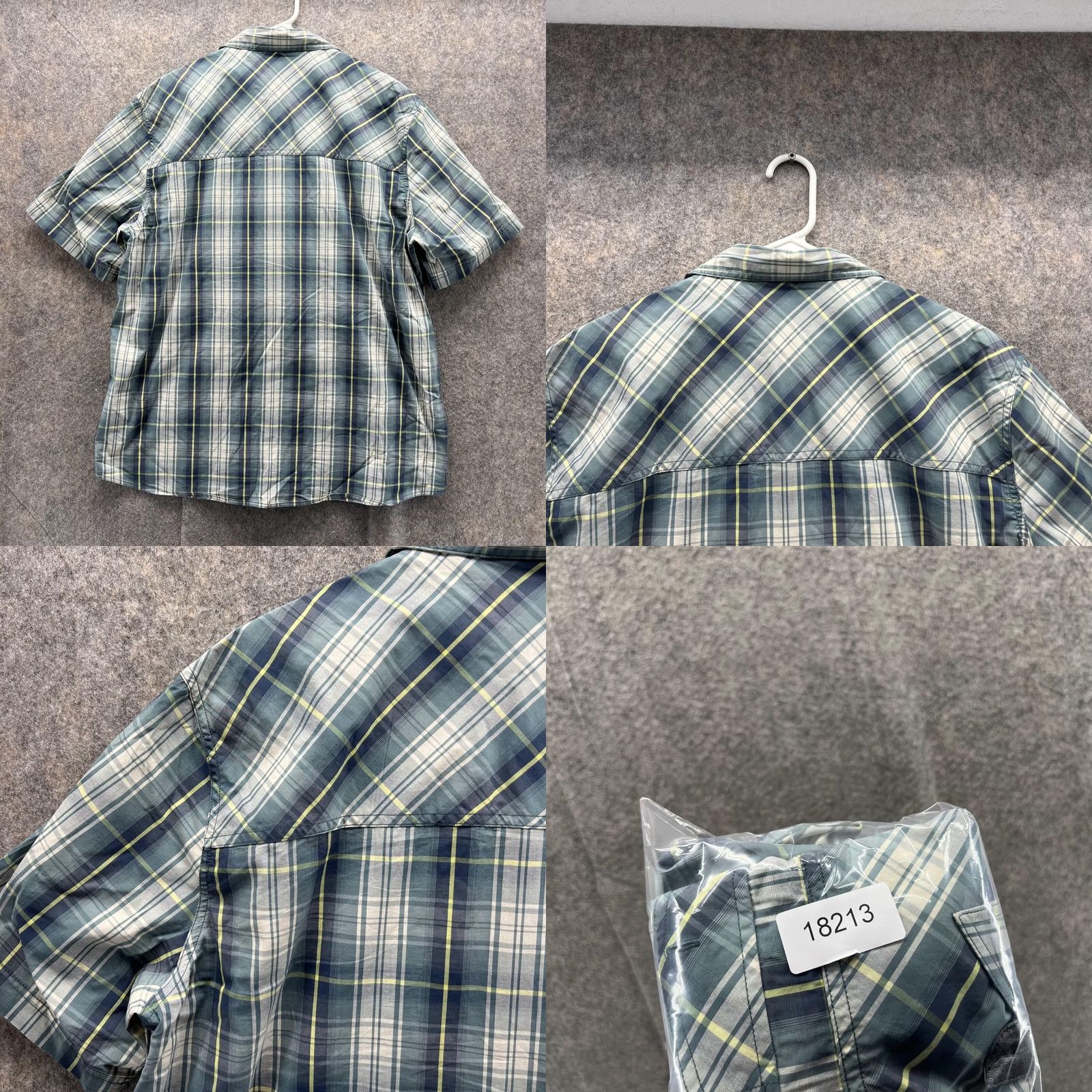 Vintage 5.11 Tactical Shirt Men Large Blue Plaid Button-Down Pocket Shirt Size US L / EU 52-54 / 3 - 9 Thumbnail