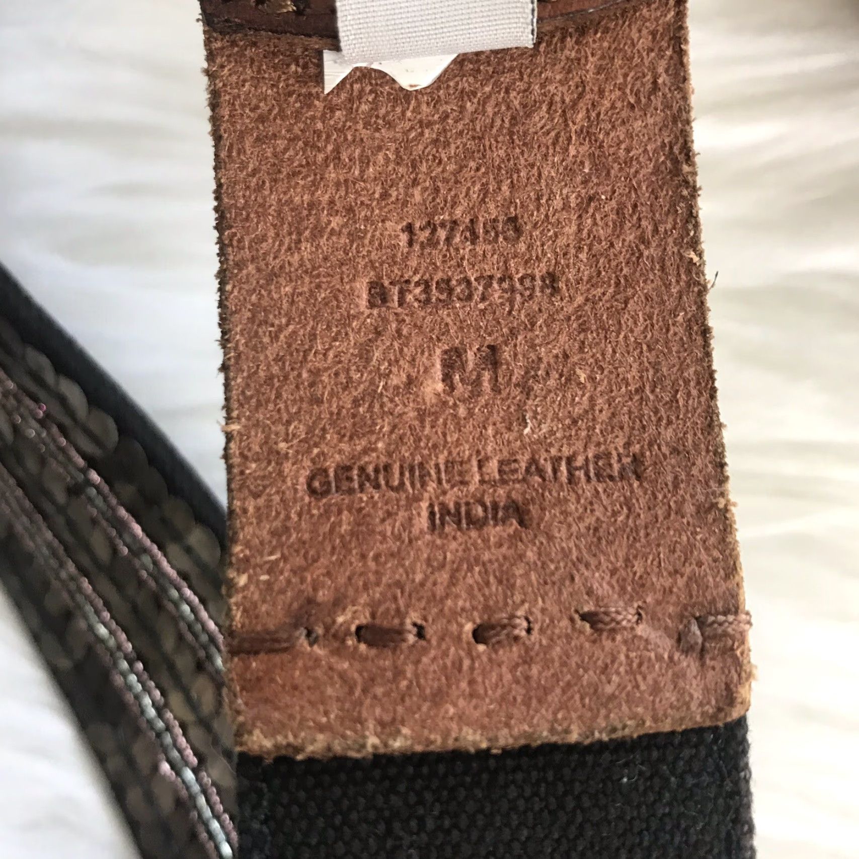 Fossil Fossil Belt Womens Medium Brown Multi-Color Sequin Leather Casual 41.25" Belt Width 1.5" Regular Long?? Size ONE SIZE - 5 Thumbnail