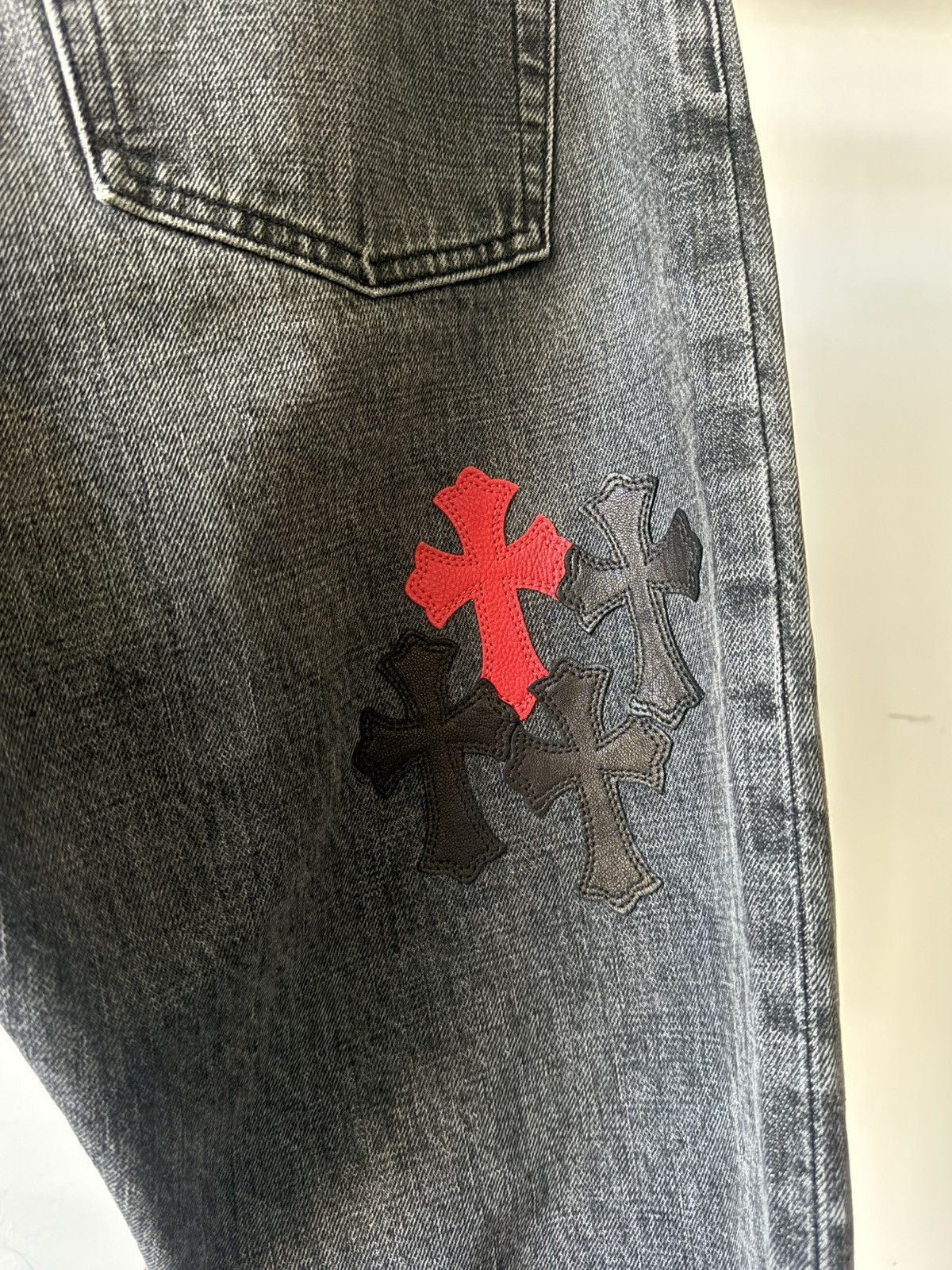 Chrome Hearts Chrome Hearts Drake Patch Jeans Size US 34 / EU 50 - 4 Thumbnail