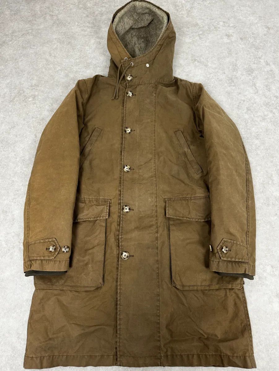 Prada 2000s Prada Khaki Green Long Hooded Coat Size US M / EU 48-50 / 2 - 1 Thumbnail