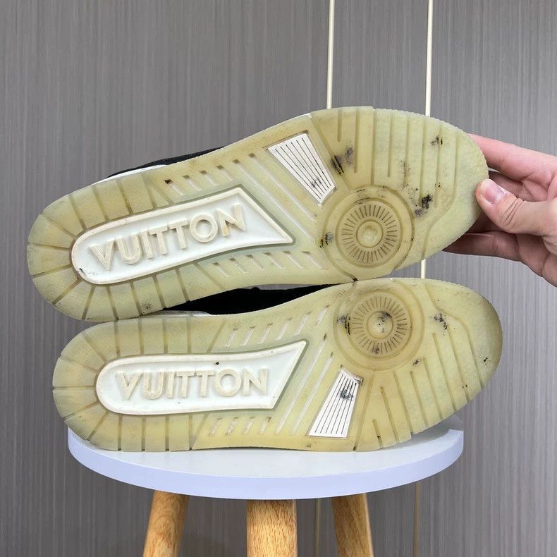 Louis Vuitton Louis Vuitton Black Monogram Trainer Sneakers-2506 Size US 6.5 / EU 39-40 - 3 Thumbnail