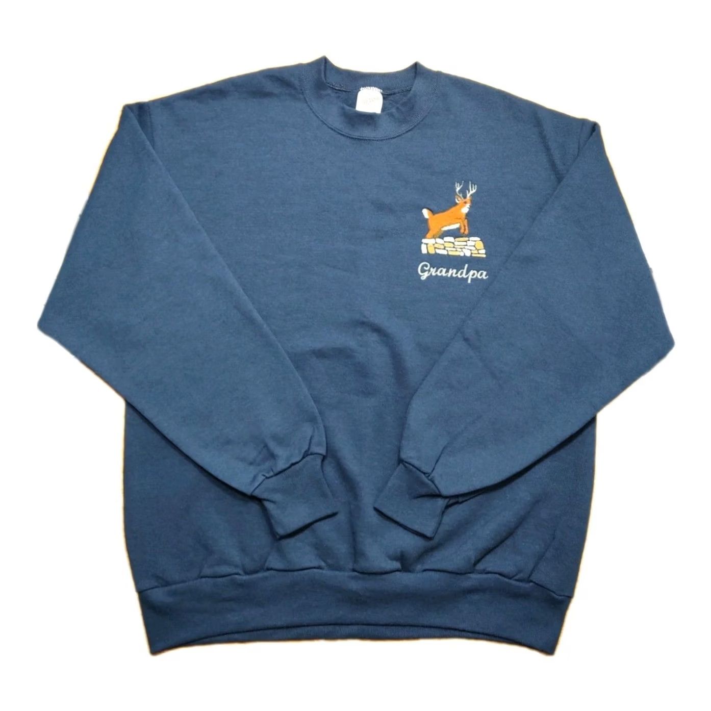 Jerzees VINTAGE Jerzees Sweatshirt Mens Large Blue Nature 80s 90s Pullover Size US L / EU 52-54 / 3 - 2 Thumbnail