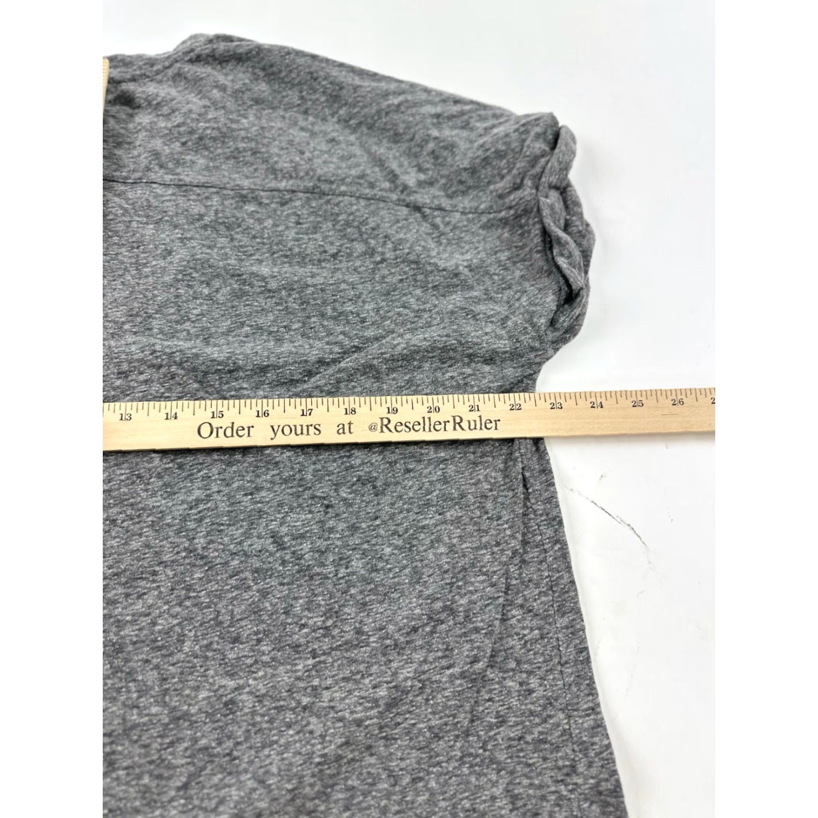 Vintage Duluth Shirt Womens 1X Gray Heather Regular Fit Casual Short Sleeve Henley Neck Size XL / US 12-14 / IT 48-50 - 6 Thumbnail
