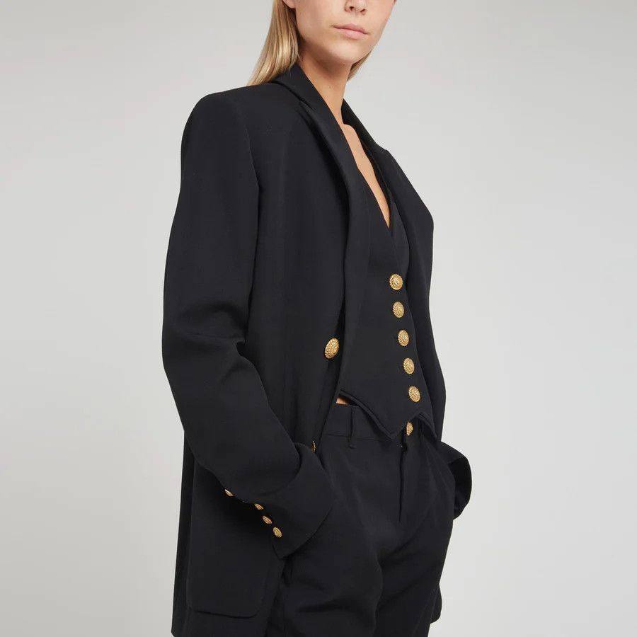 Balmain o1y0525 Blazer in Black Size XS / US 0-2 / IT 36-38 - 4 Thumbnail