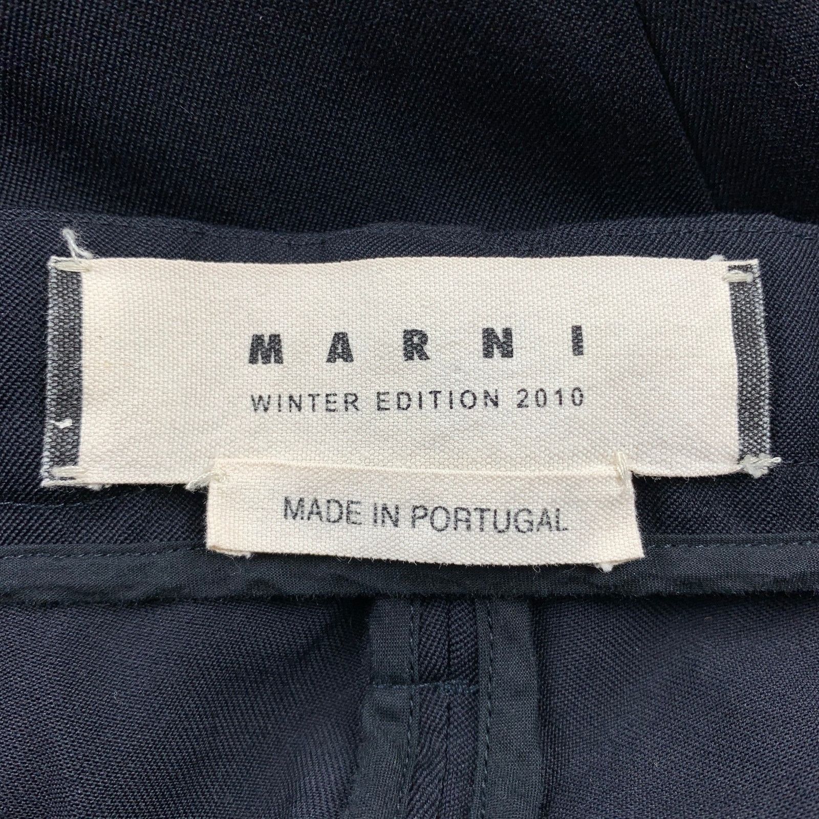 Marni MARNI Size 2 Black Virgin Wool Skinny Casual Pants Size 26" / US 2 / IT 38 - 4 Thumbnail