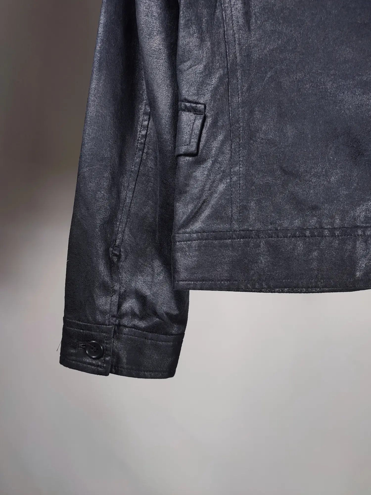 Japanese Brand × Vintage Buona Giornata Japanese Polyurethane Leather Zip Moto Jacket Size L / US 10 / IT 46 - 8 Thumbnail