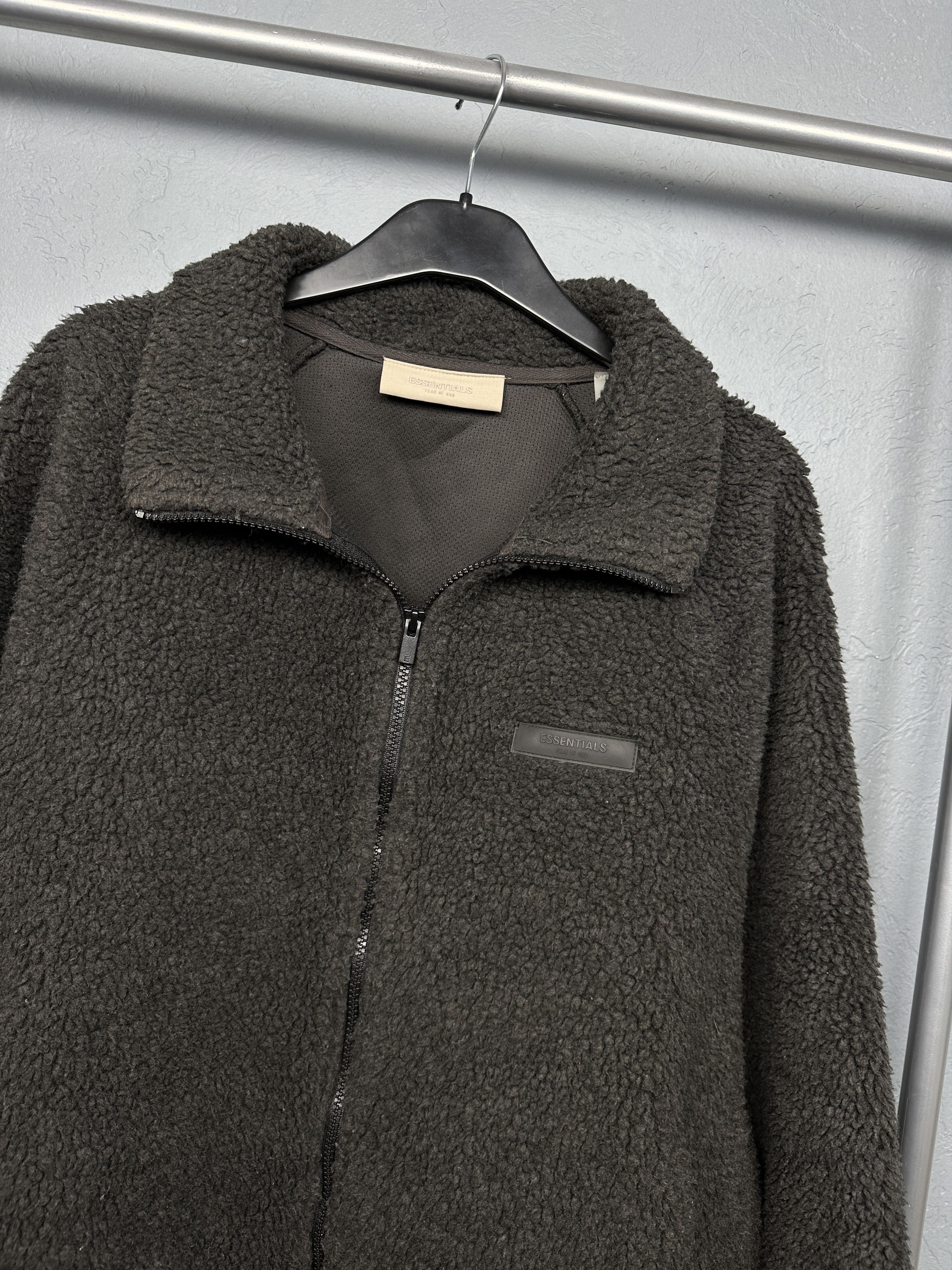 Essentials Essentials Fear Of God Mens Sherpa Teddy Fleece Jacket Size US S / EU 44-46 / 1 - 2 Thumbnail