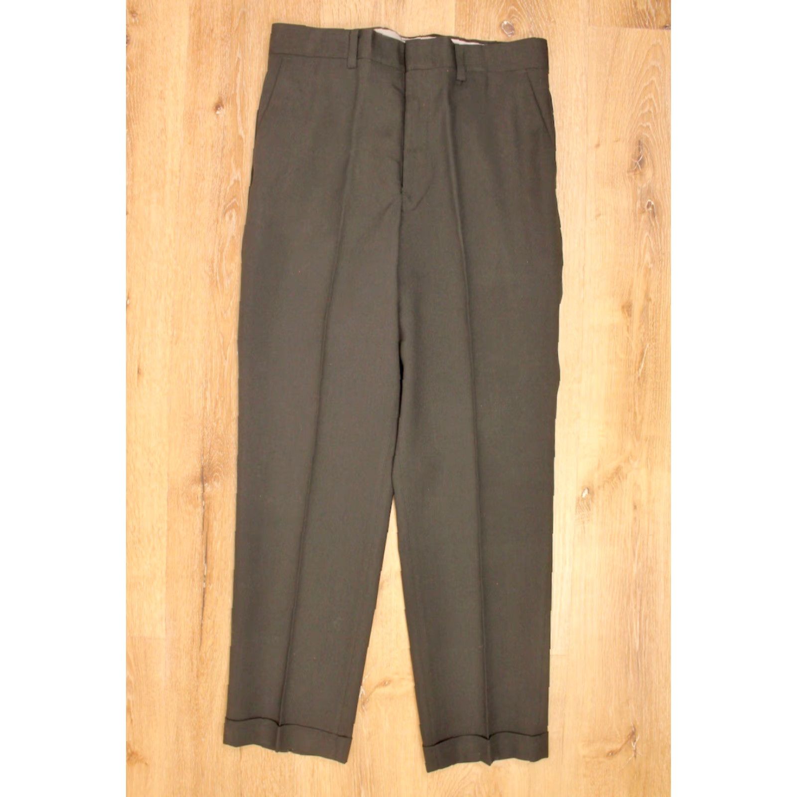 Vintage VINTAGE Men's VTG 1950s 60s NOS Black Tapered Drop Loop Pants 32x28 Size US 32 / EU 48 - 2 Thumbnail