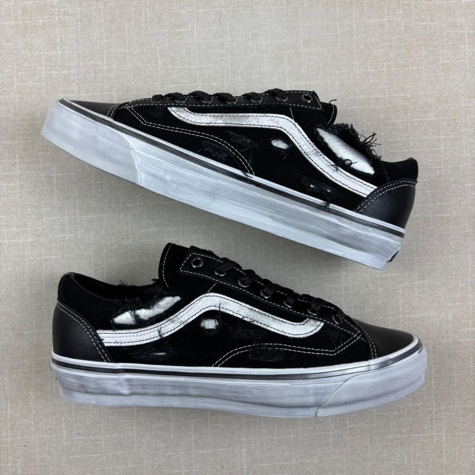 Vans 📓 2025 Vans OTW Old Skool 36 Vibram “Distressed Silver” 12M Size US 12 / EU 45 - 2 Thumbnail