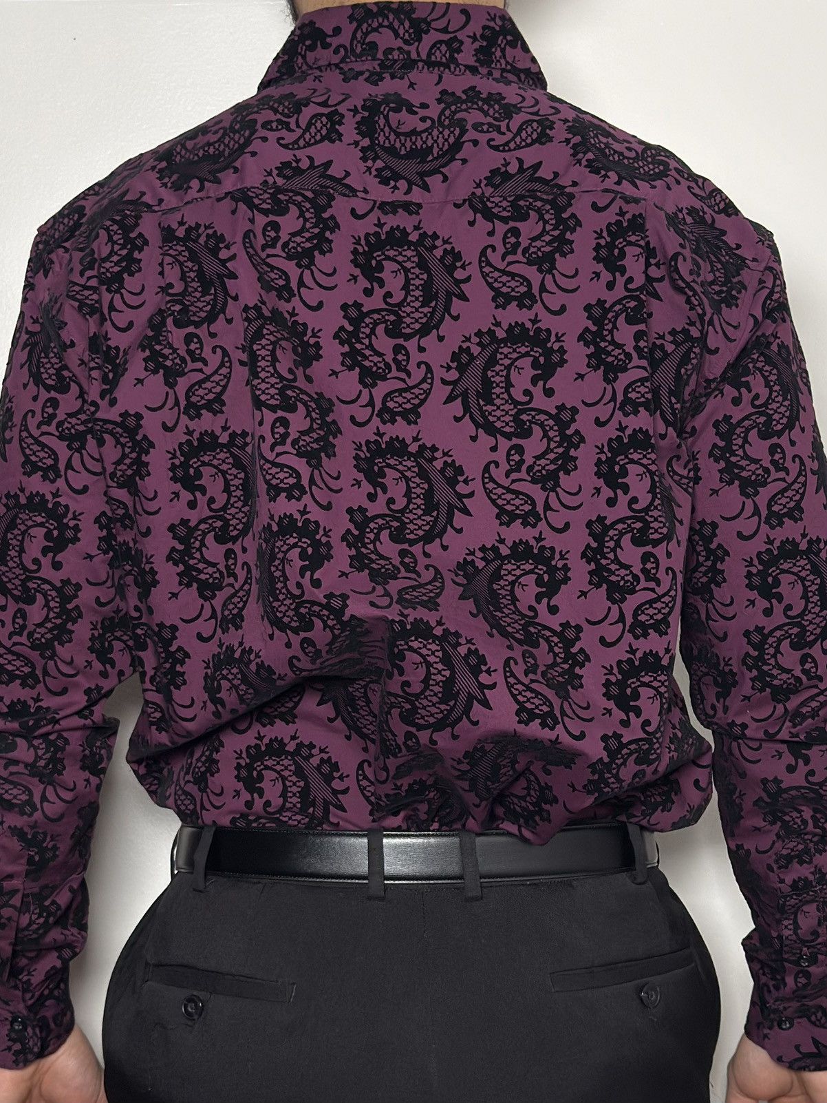 Beverly Hills Polo Club Vintage Dragon Print Button-Up Shirt Size US M / EU 48-50 / 2 - 4 Thumbnail