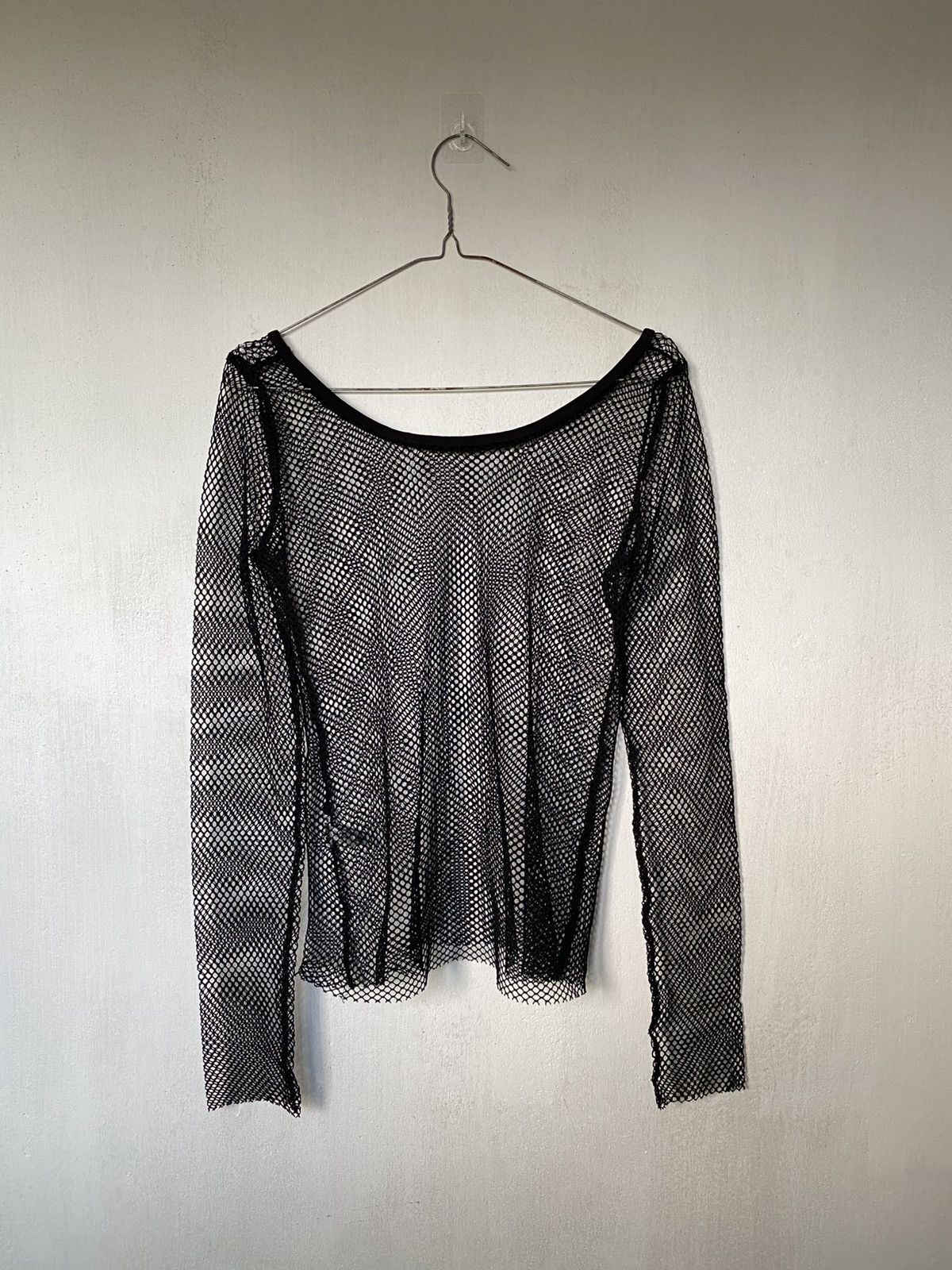 If Six Was Nine × Japanese Brand × Le Grande Bleu (L.G.B.) Coqule Fishnet Mesh Longsleeve Open Knit Punk Style Size US M / EU 48-50 / 2 - 1 Thumbnail