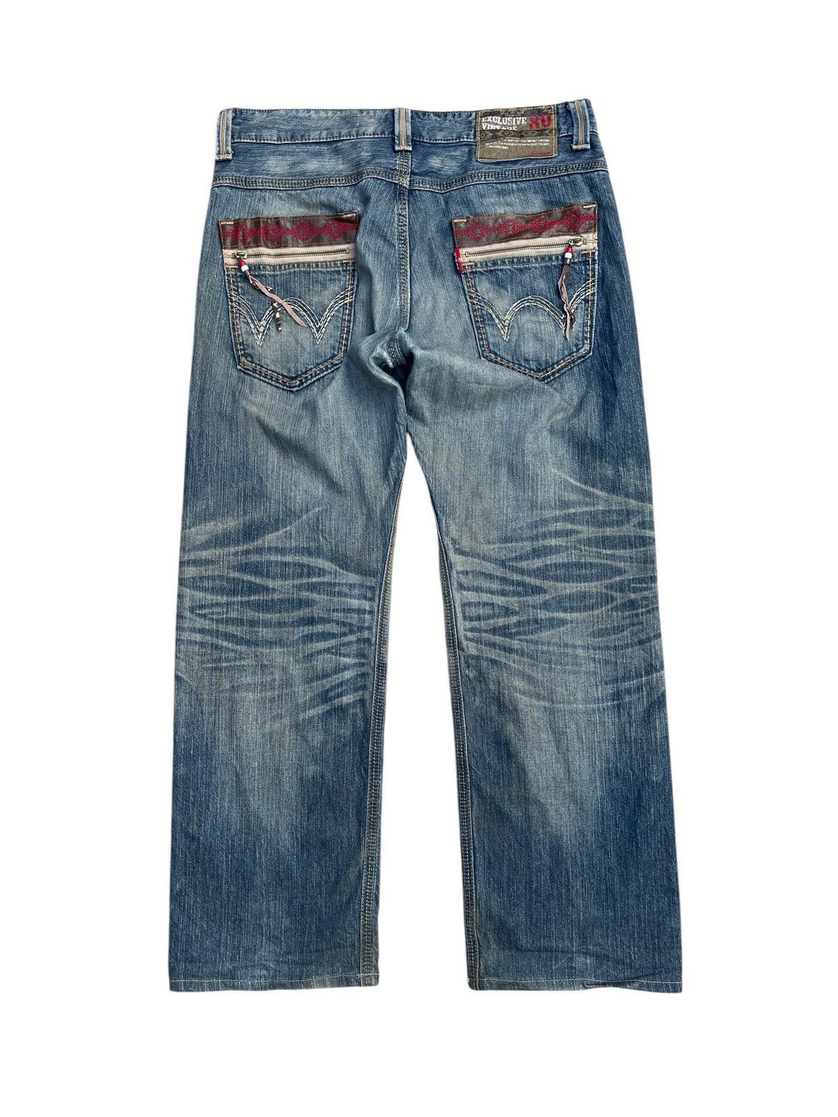 Edwin Edwin Vintage Denim Jeans Western Zipper Pocket Design Size US 34 / EU 50 - 2 Thumbnail