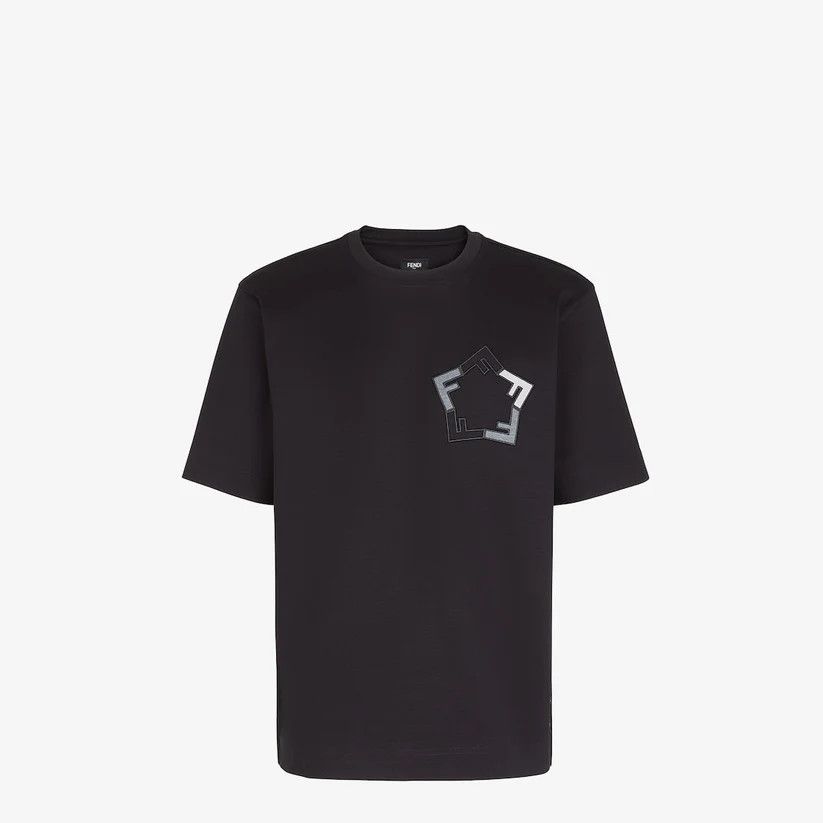 Fendi o1loc1c0824 T-Shirt in Black Size US XL / EU 56 / 4 - 1 Thumbnail