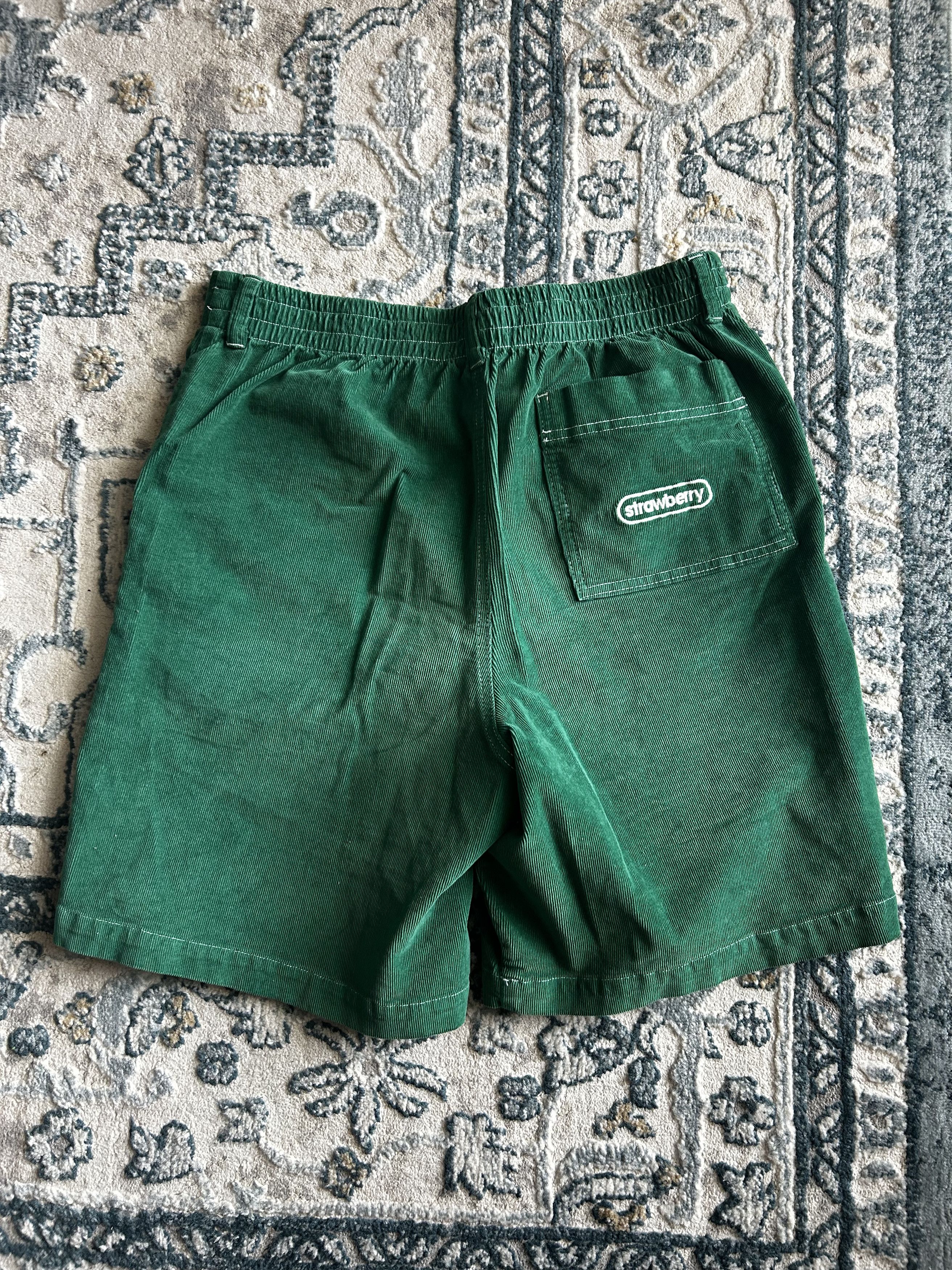 Strawberry Corduroy Short - Green Size US 32 / EU 48 - 2 Thumbnail