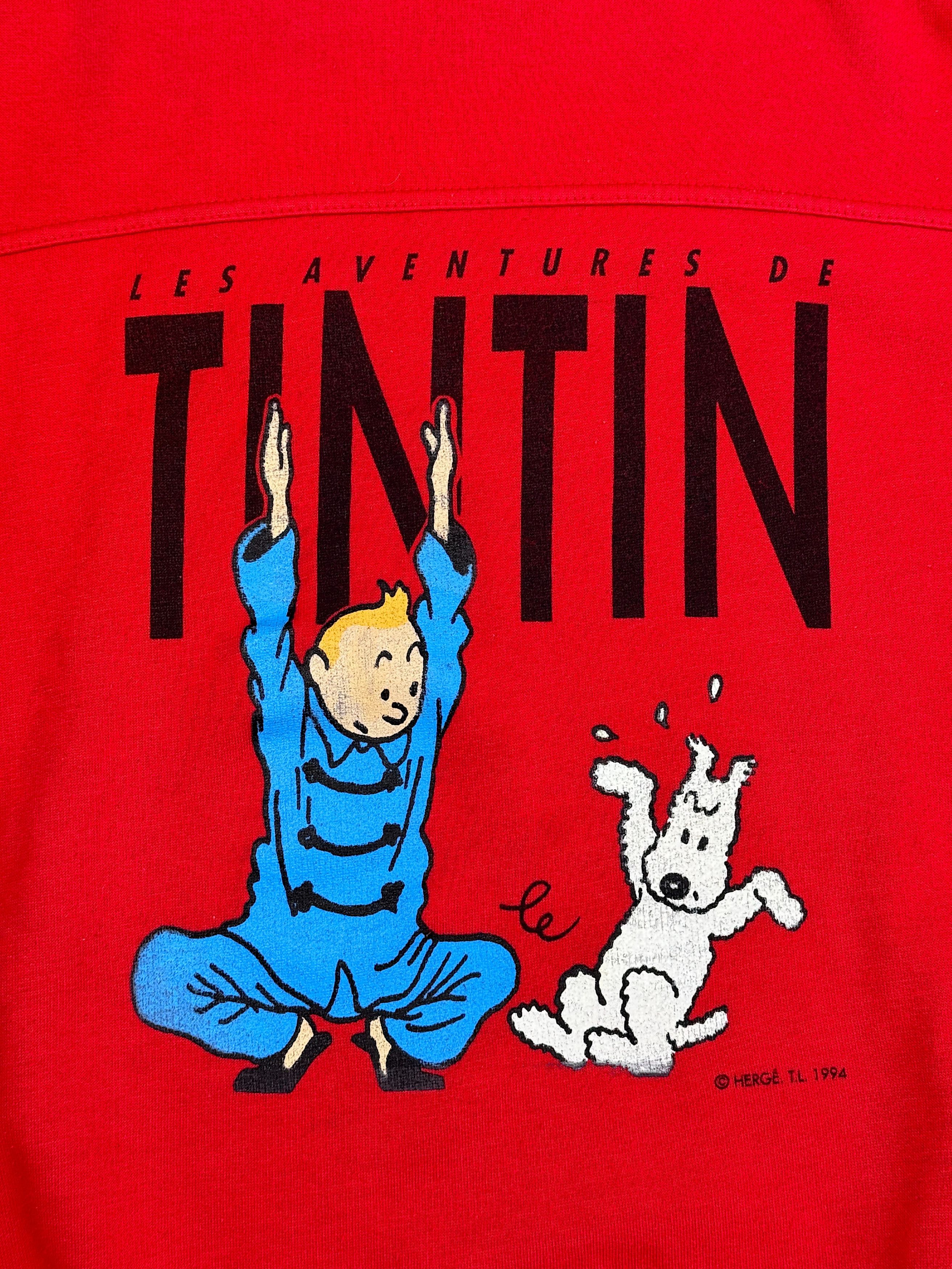 Cartoon Network × Vintage Vintage 1994 Tin Tin Sweatshirt Central Logo Size US XL / EU 56 / 4 - 8 Thumbnail
