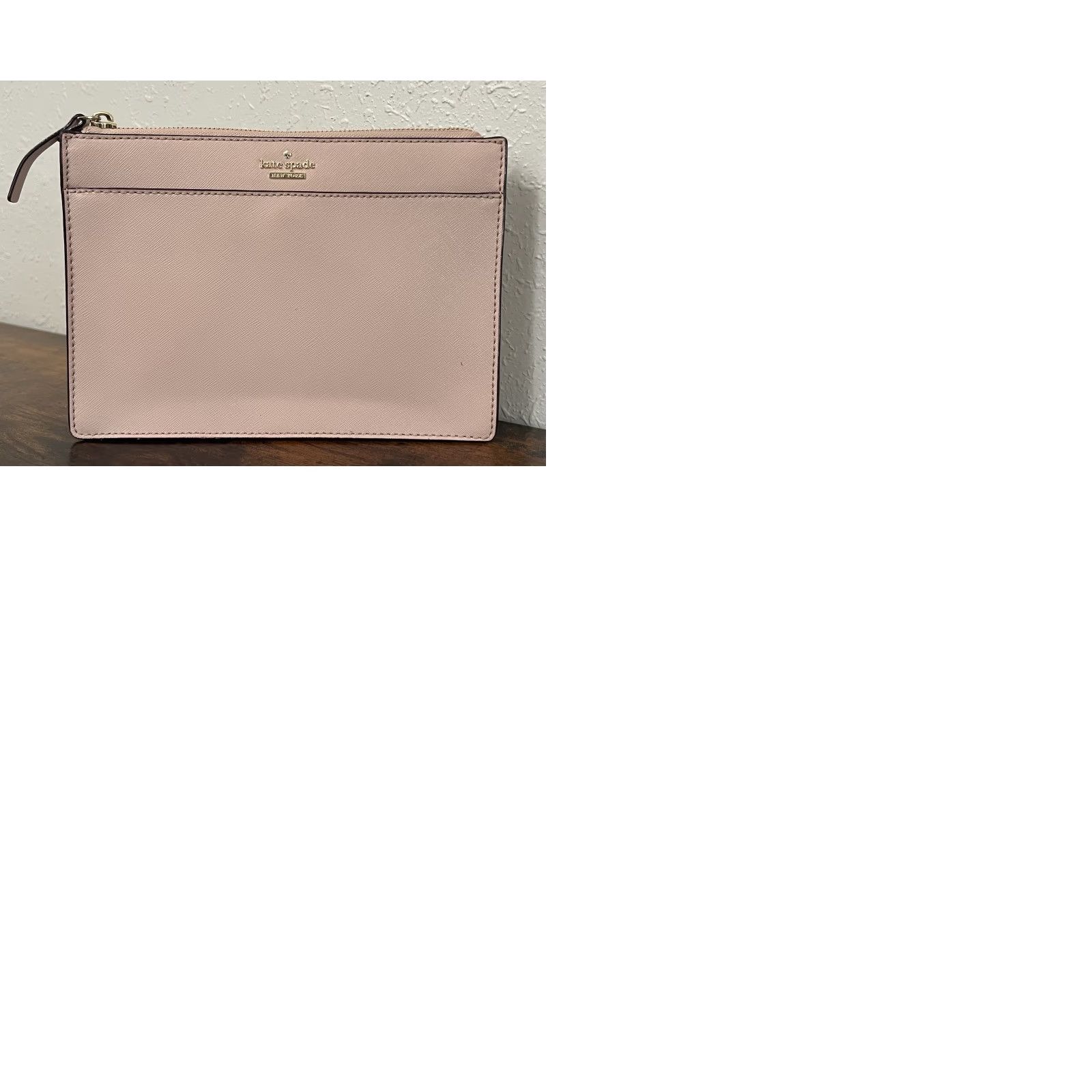 Pinko Kate Spade Crossbody Bag Pink Leather Purse Clutch Dusty Pink Small EUC Strap Detachable Strap Women Size ONE SIZE - 9 Thumbnail