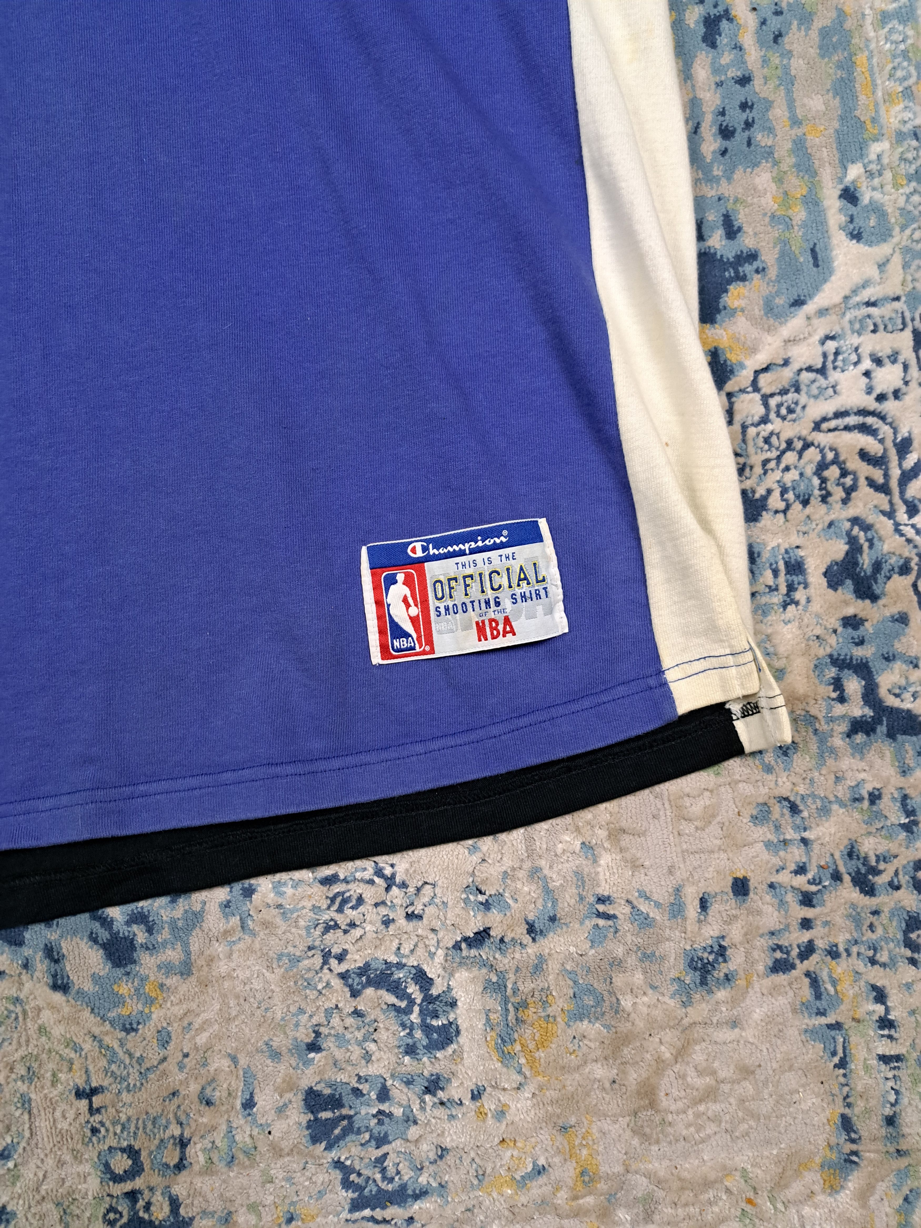 Champion Vintage 90s Orlando Magic Warm Up Tee Basketball Penny Shaq Size US XL / EU 56 / 4 - 5 Thumbnail