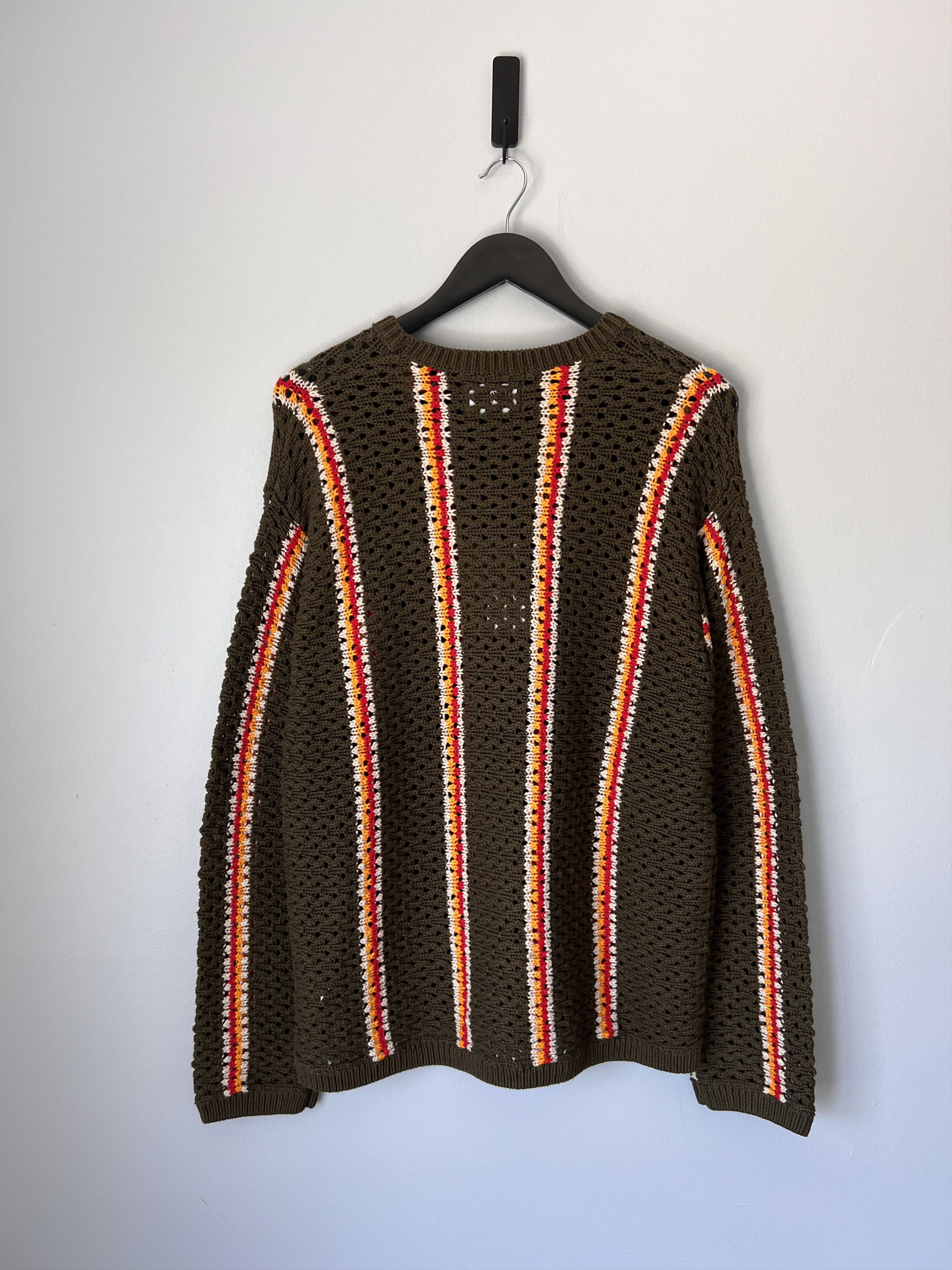 Patta × Stussy Stussy Patta Loose Gauge Stripe Sweater in Olive Size US M / EU 48-50 / 2 - 4 Thumbnail