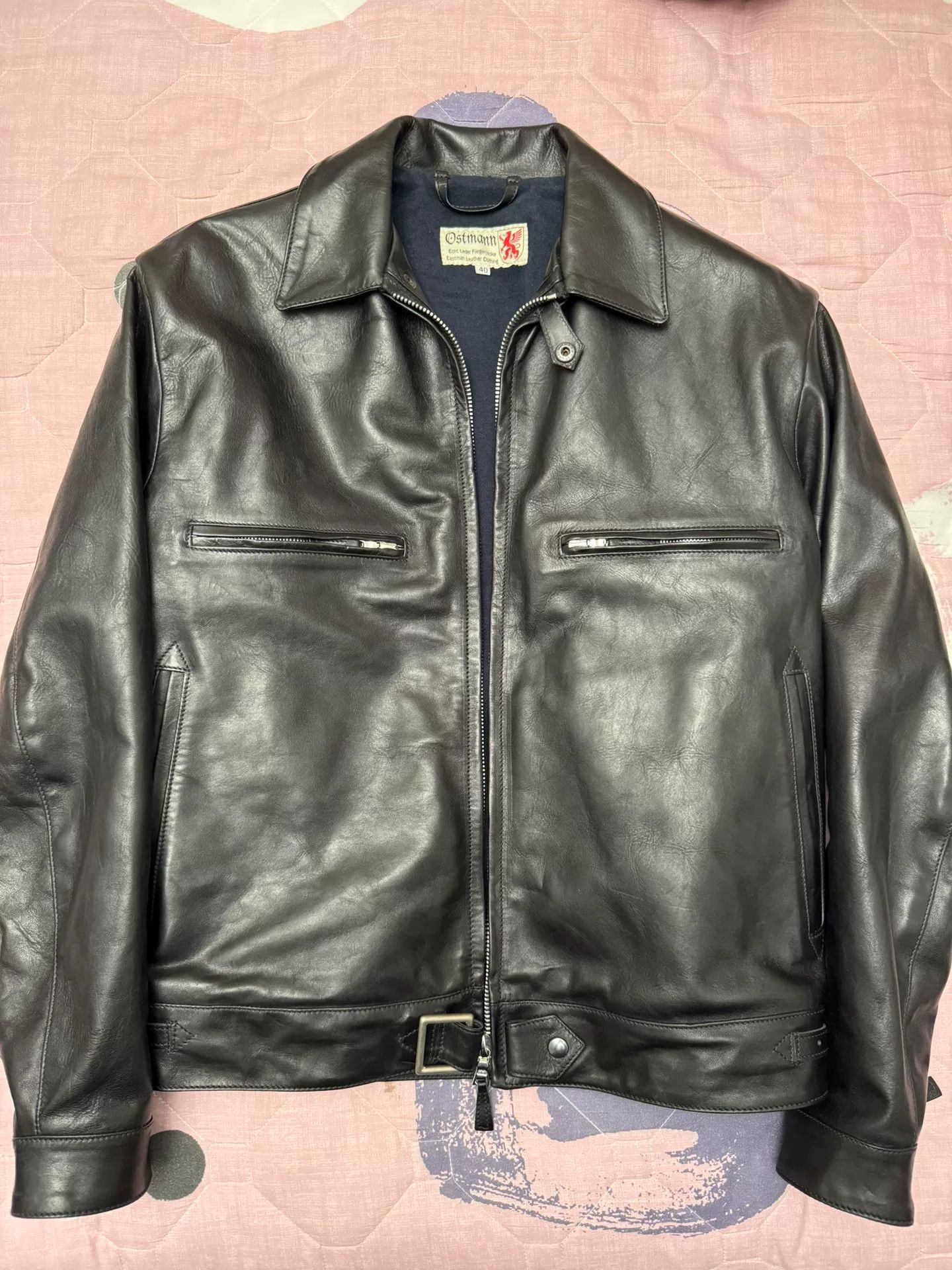 Eastman Leather Clothing WWII-Inspired Black Leather Flight Jacket Size US L / EU 52-54 / 3 - 1 Thumbnail