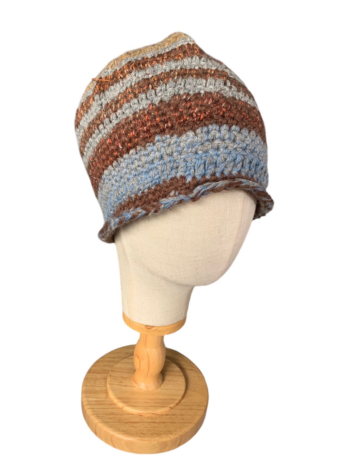 Japanese Brand × Kapital × Vintage Hippies Style Crochet knitted Beanie Hats Size ONE SIZE - 1 Thumbnail