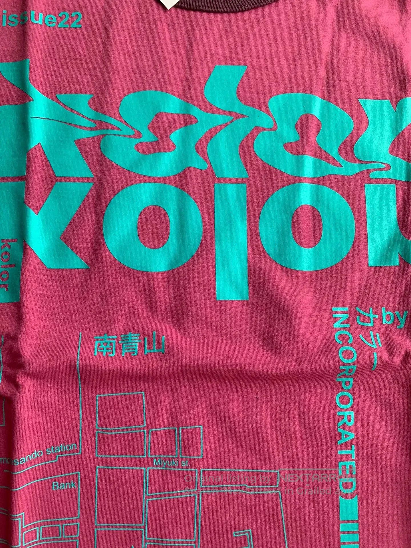 Kolor kolor map print short sleeve tee. Size US M / EU 48-50 / 2 - 3 Thumbnail