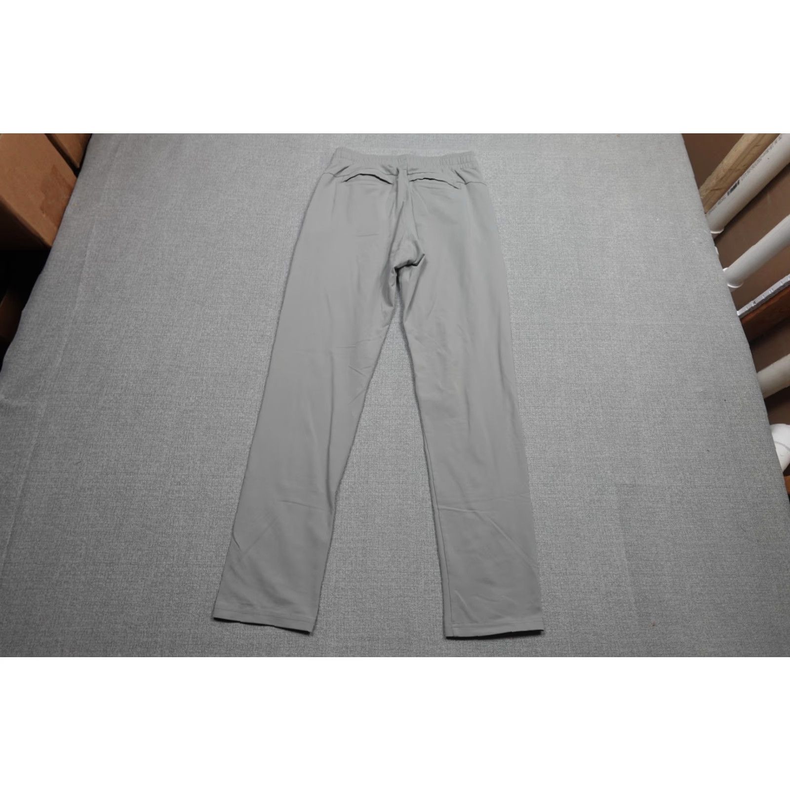Vintage Public Rec Sweatpants Mens 32 Regular Gray Track Pants with Pockets Zip Pocket Drawstring Slim Fit Size US 32 / EU 48 - 3 Thumbnail