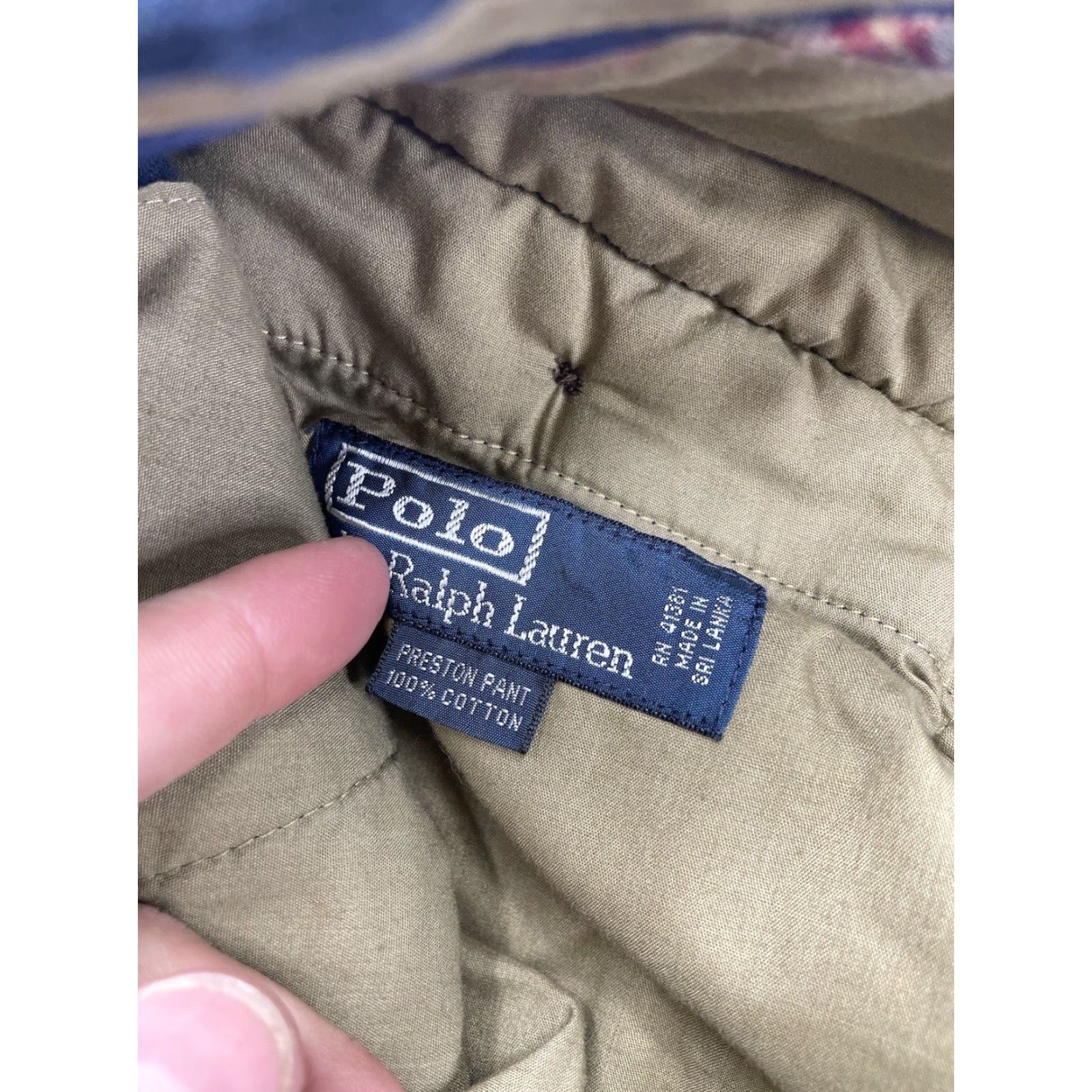 Polo Ralph Lauren VINTAGE Polo Ralph Lauren Pants Corduroy Men 40x30 Navy Blue Preston Straight Leg Flat Front 5-Pocket Size US L / EU 52-54 / 3 - 3 Thumbnail