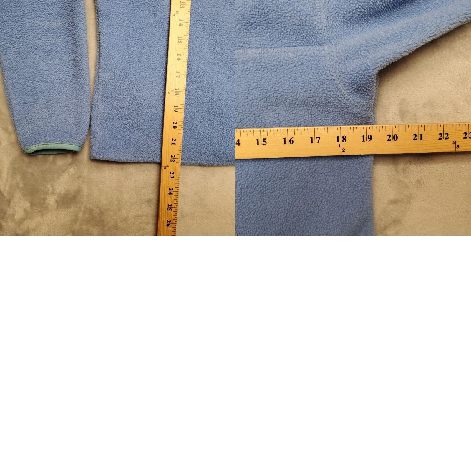 Patagonia VINTAGE Patagonia Sweater Womens 8 Blue Pullover Snap T Fleece Made in USA Size M / US 6-8 / IT 42-44 - 9 Thumbnail
