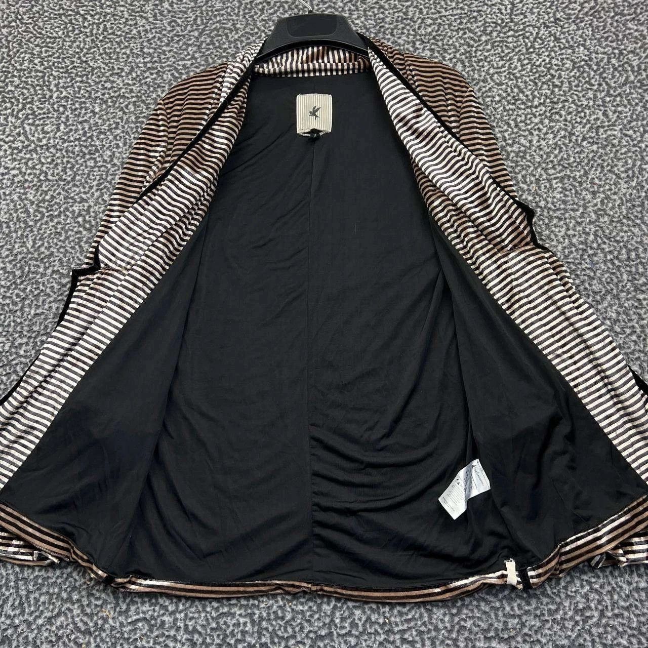 One Teaspoon One Teaspoon Coat Women XS Black Striped Velvet Pocket Size XS / US 0-2 / IT 36-38 - 3 Thumbnail