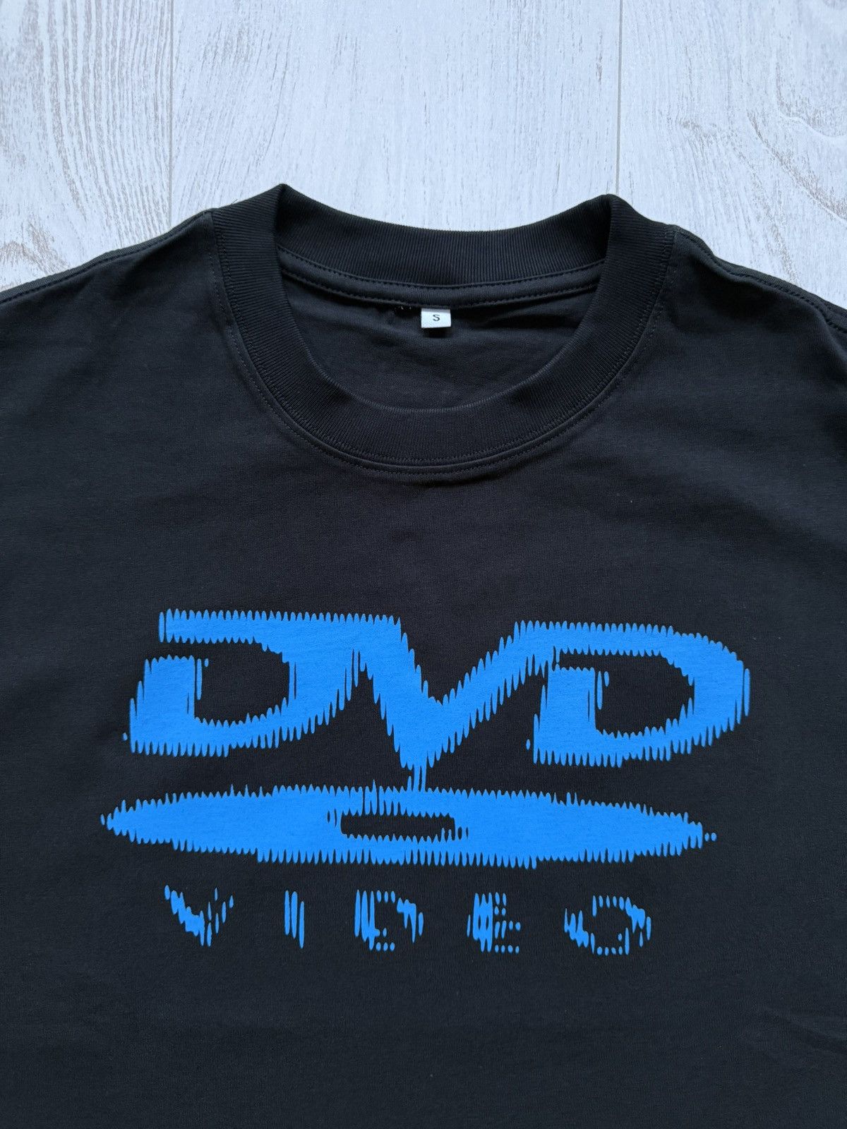 Other DVD Video Logo Boxy T-Shirt Custom Black Blue Print S Size US S / EU 44-46 / 1 - 2 Thumbnail