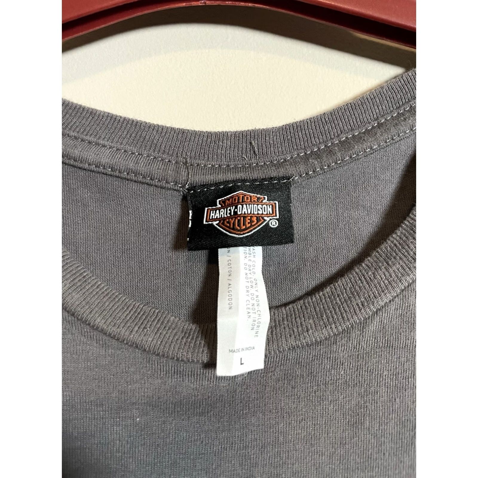 Harley Davidson Harley-Davidson T-Shirt Men’s Large Gray Cotton Crew Neck Short Sleeve Biker Motorcycle USA Graphic Print Size US L / EU 52-54 / 3 - 4 Thumbnail