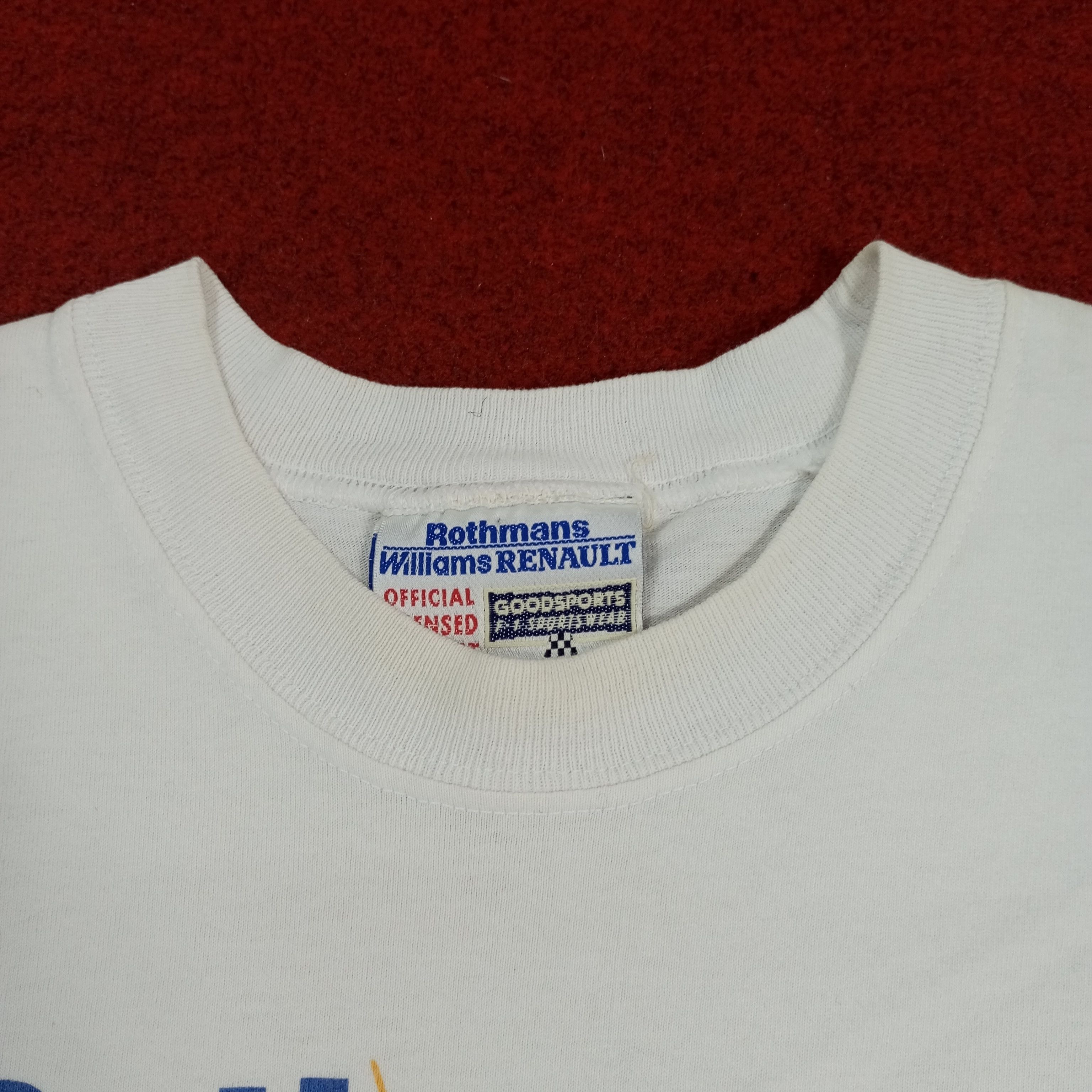 Vintage Racing F1 Formula One Rothmans Williams Renault Tshirt Size US M / EU 48-50 / 2 - 6 Thumbnail