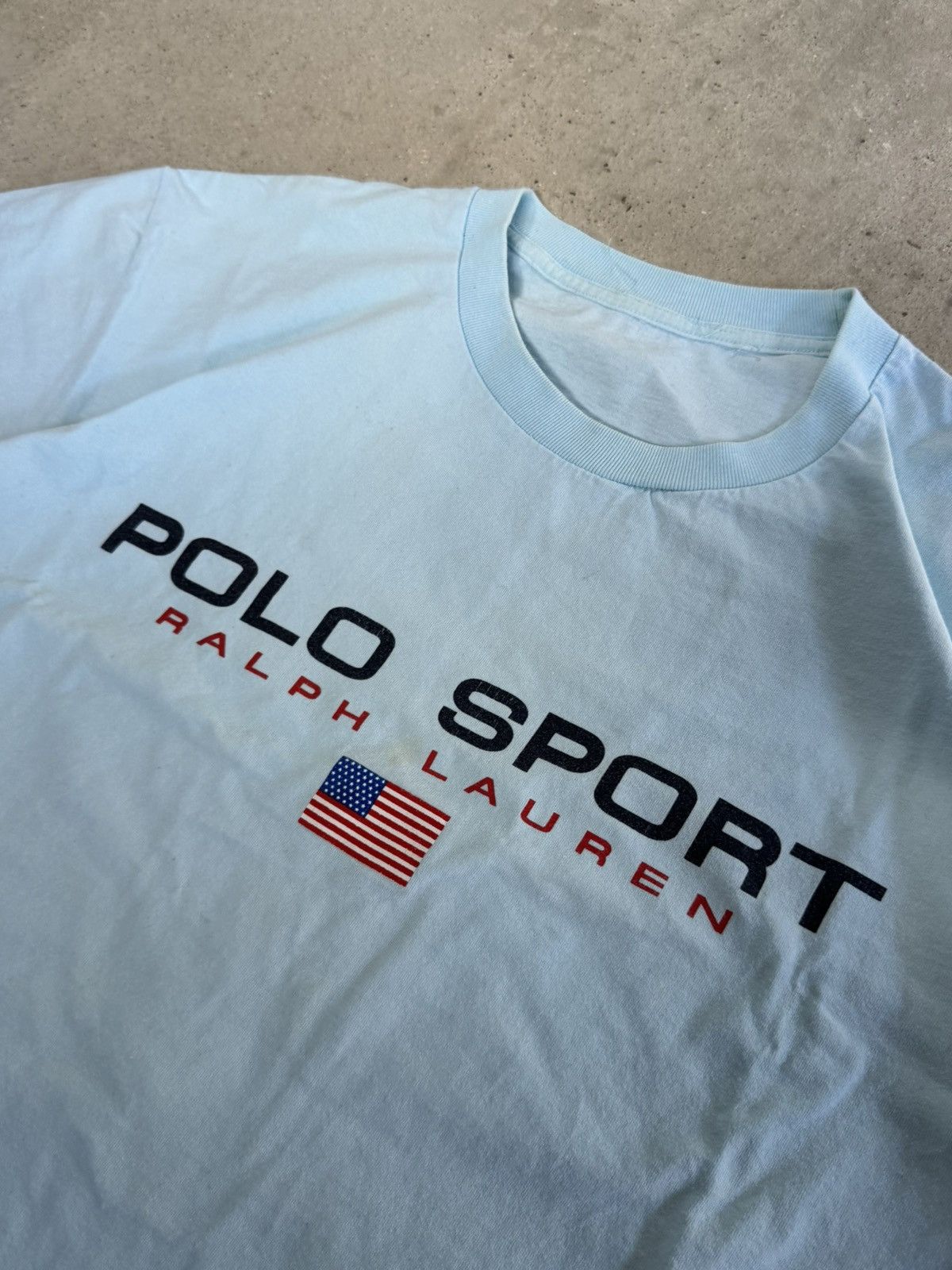 Polo Ralph Lauren VINTAGE POP CULTURE POLO SPORT BIG LOGO USA FLAG TSHIRT Size US XL / EU 56 / 4 - 7 Thumbnail