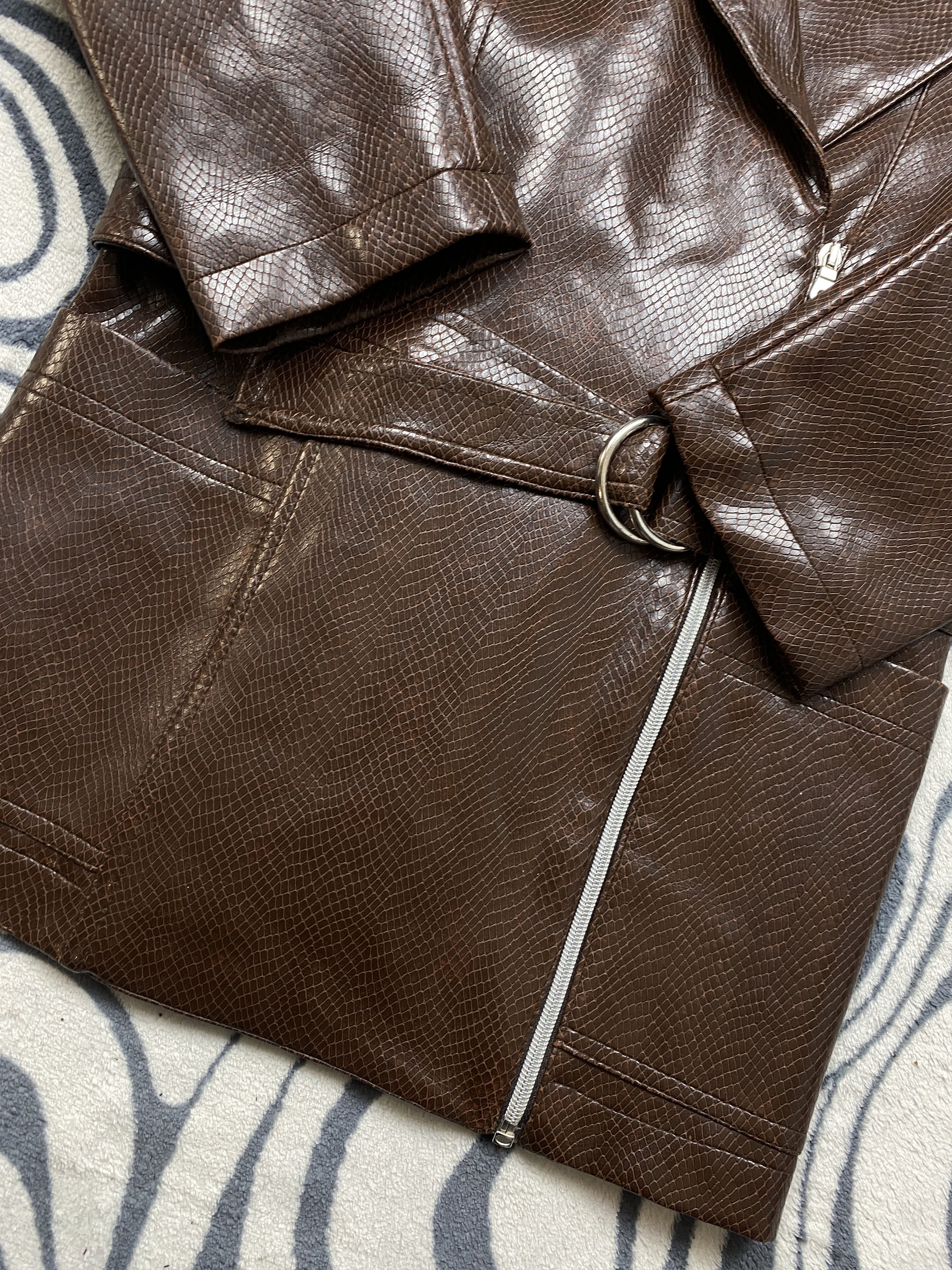 Vintage Amnesia Paris Vintage Eco Leather Jacket Y2K Size S / US 4 / IT 40 - 4 Thumbnail
