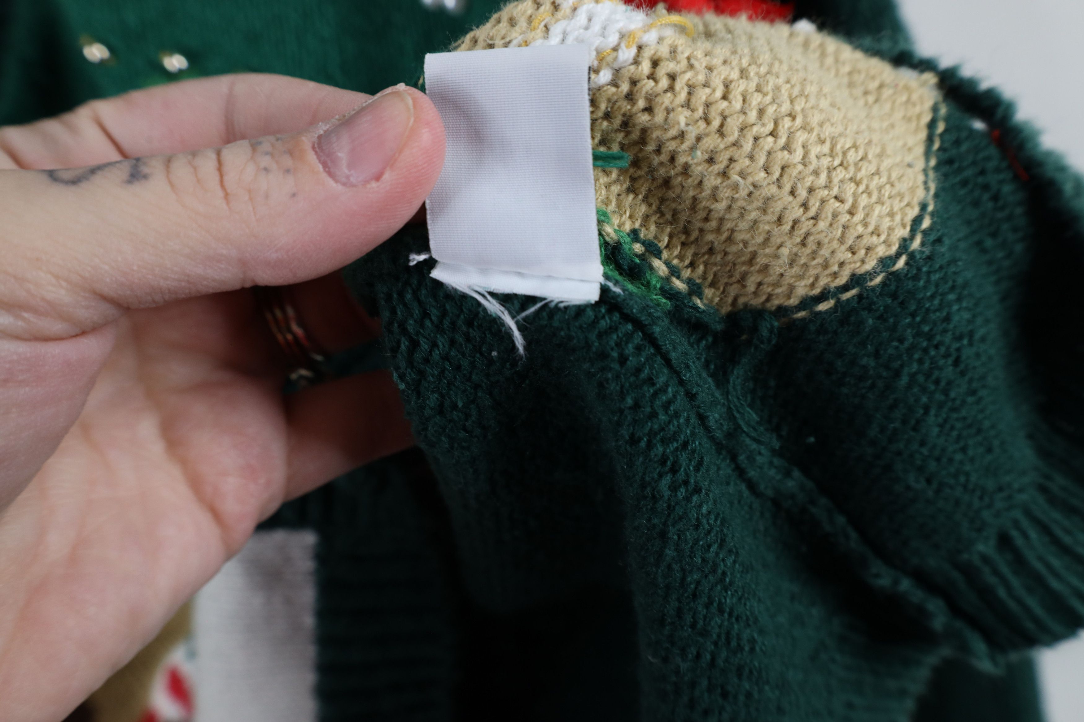 Vintage Vintage 90s Streetwear Knit Christmas Bear Cardigan Sweater Size L / US 10 / IT 46 - 12 Thumbnail
