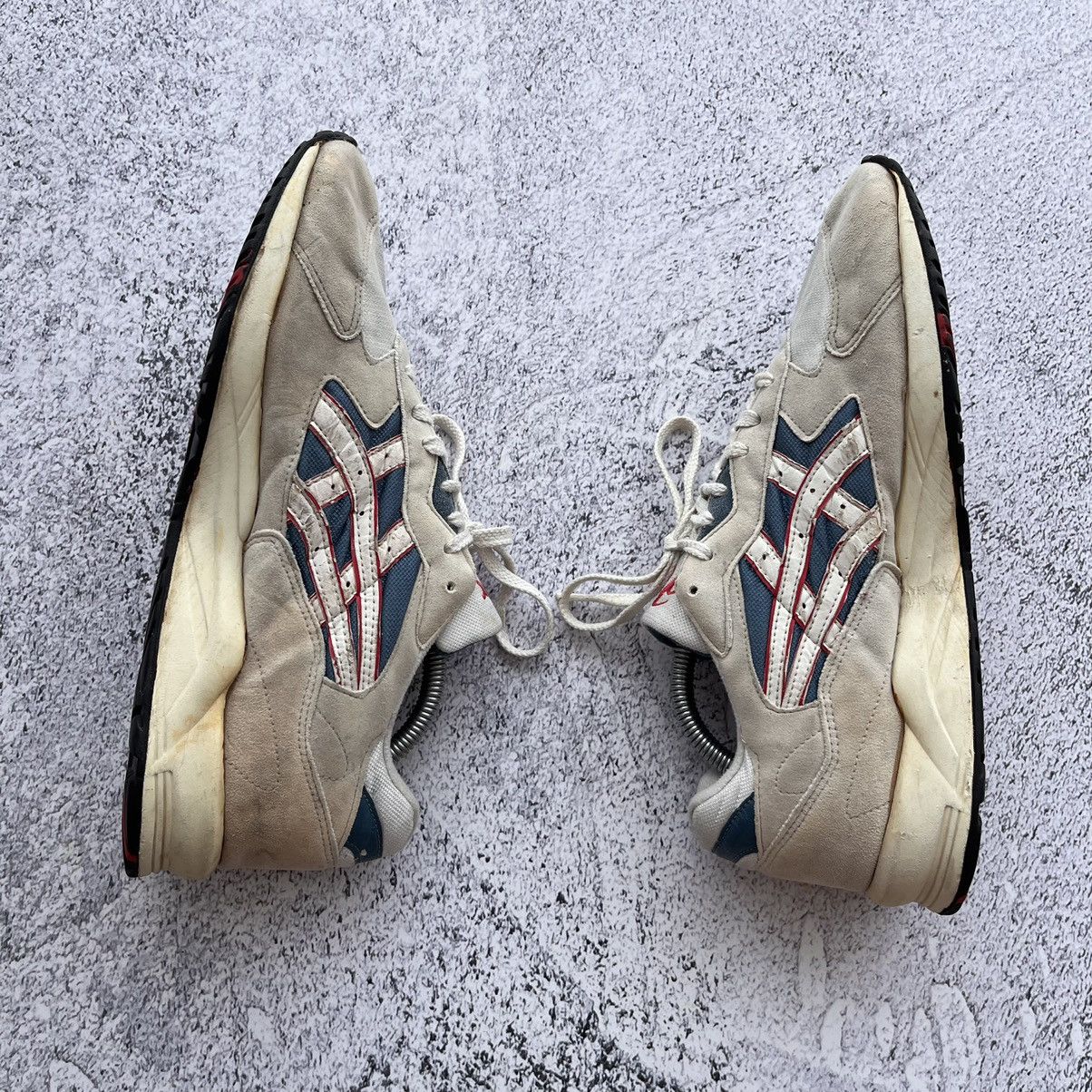 Asics × Vintage Rare Asics Gel Vintage 90s White Blue Made In Korea Size US 10 / EU 43 - 3 Thumbnail