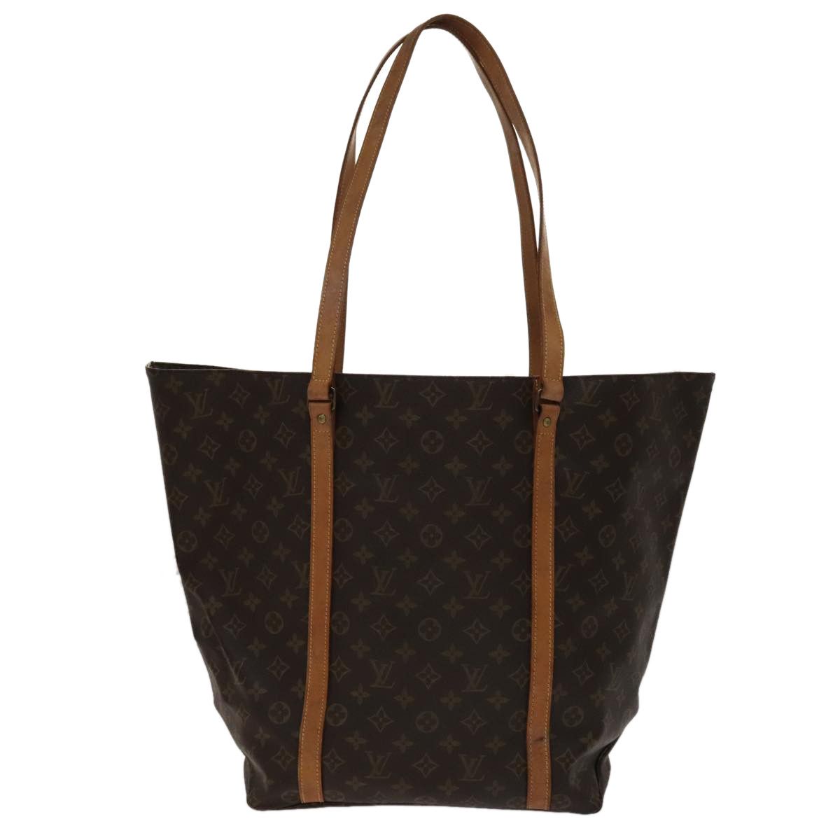 Shopping Brown Canvas Tote Bag (Pre-Owned)