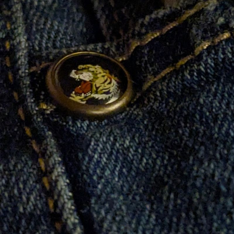 Ed Hardy ED HARDY "Roaring Tiger" Splatter Jeans Slim Taper Men's 32 Size US 32 / EU 48 - 7 Thumbnail