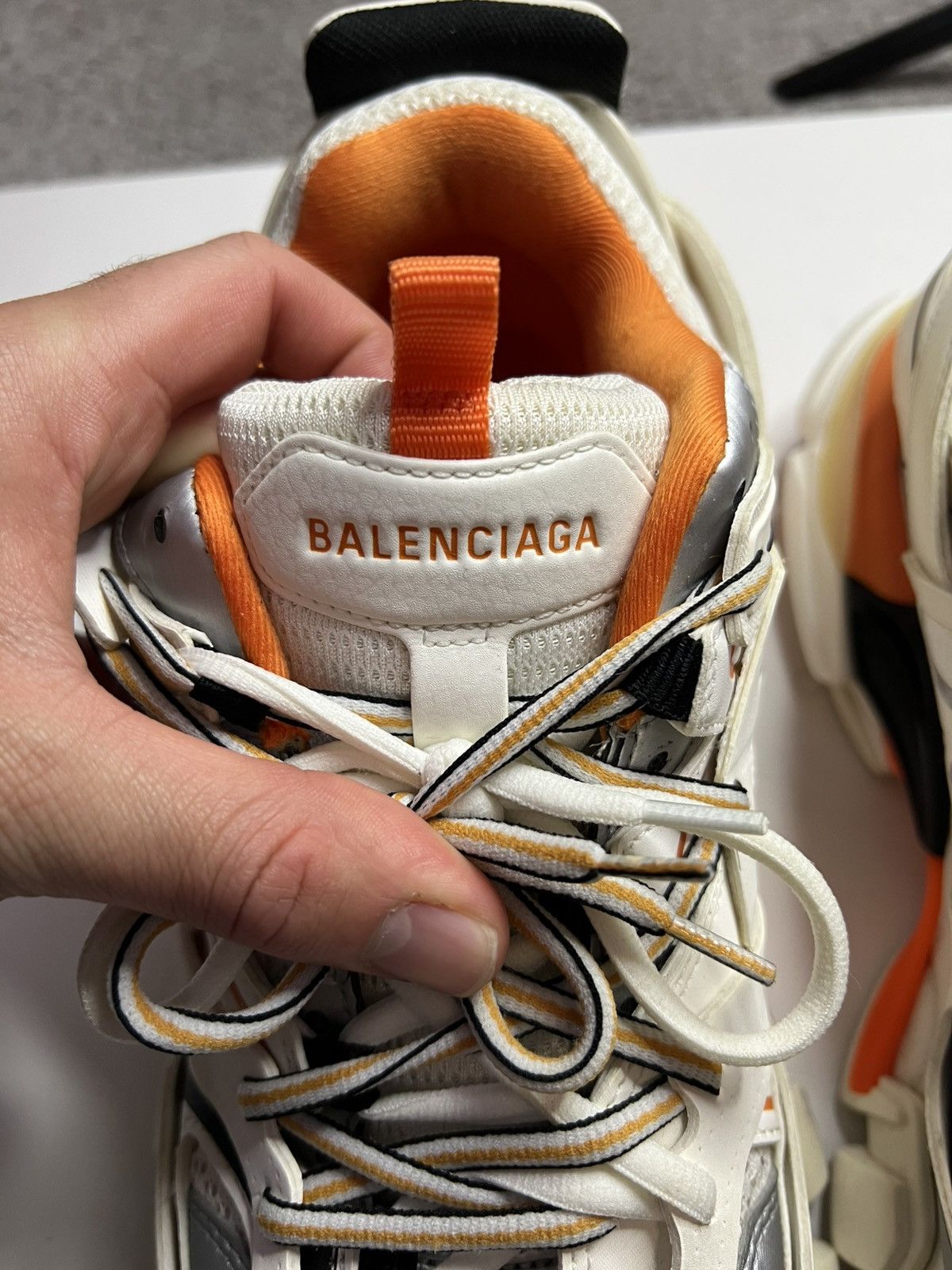 Balenciaga Balenciaga track white/orange Size US 9 / EU 42 - 6 Thumbnail