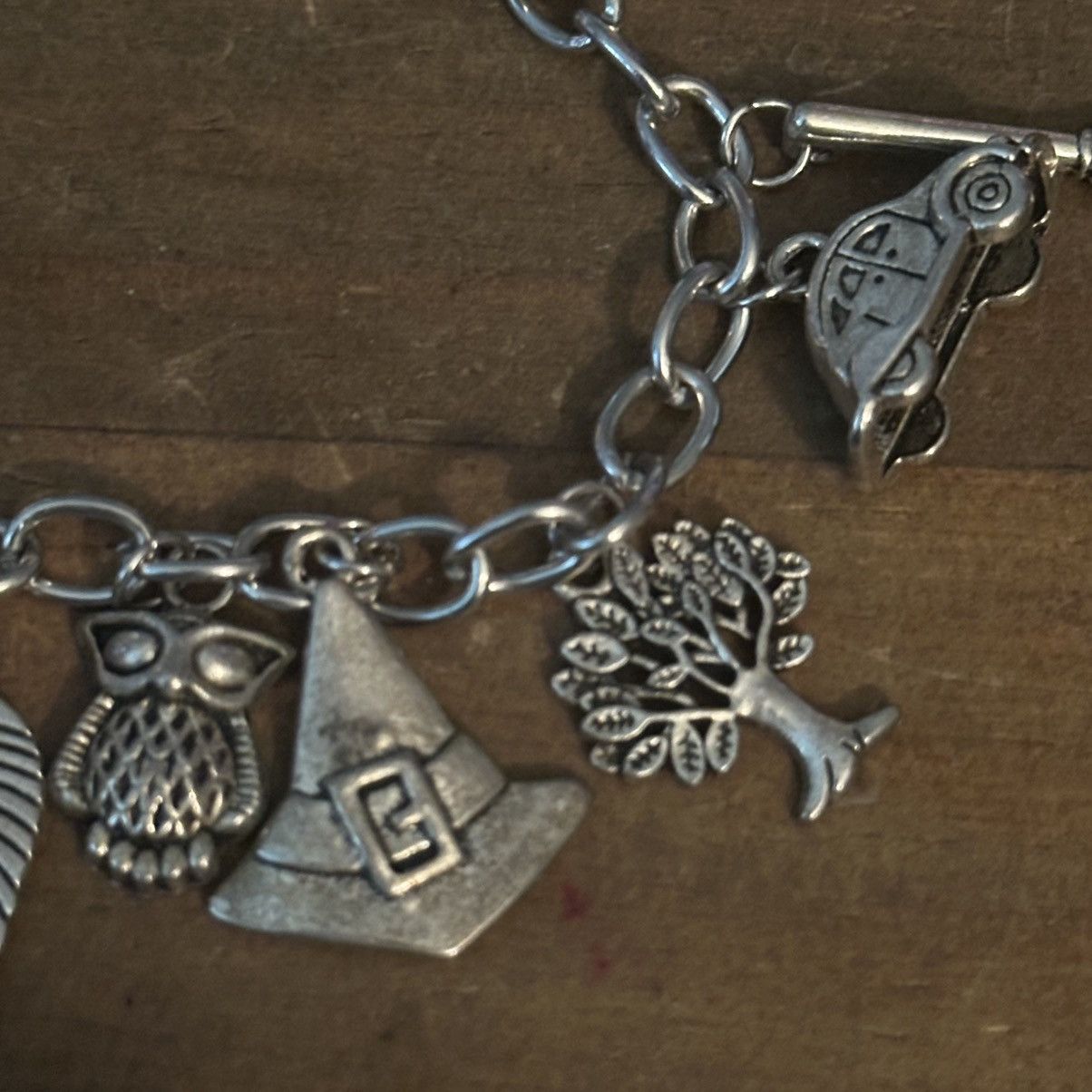 Other Silver tone charm bracelet with assorted charms Size ONE SIZE - 3 Thumbnail