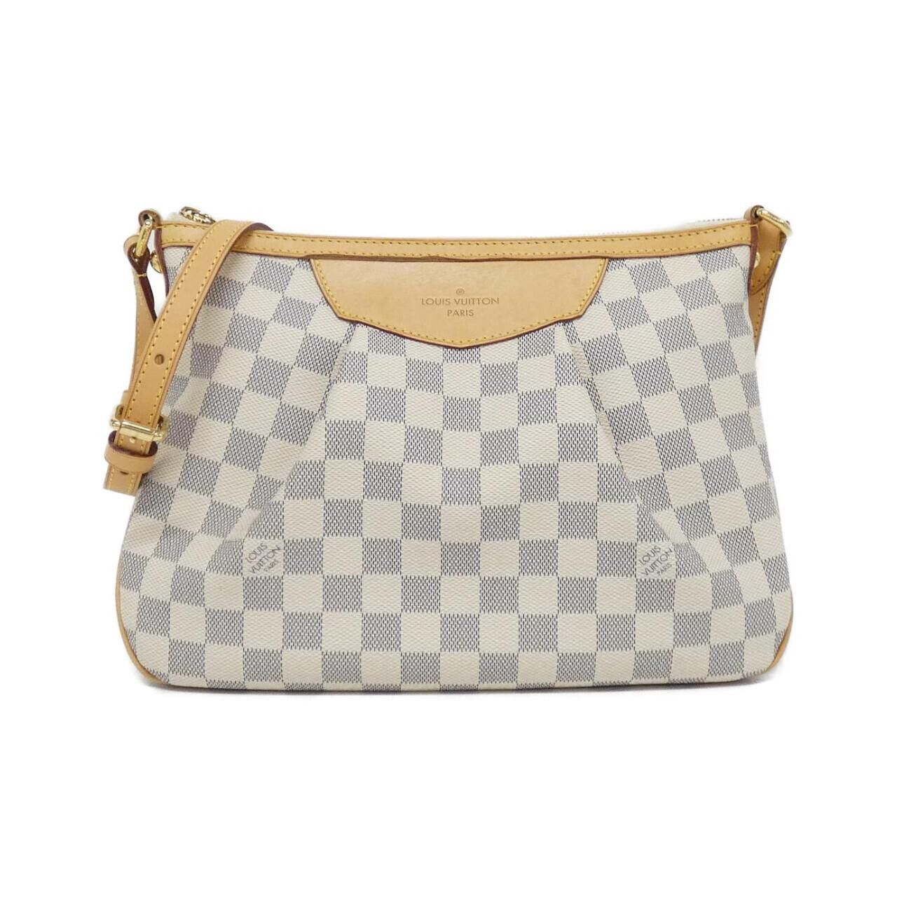 Louis Vuitton Louis Vuitton Louis Vuitton Siracusa Damier Azur Shoulder Bag Textile Shoulder Bag N41113 DUTY FREE for USA Size ONE SIZE - 1 Thumbnail