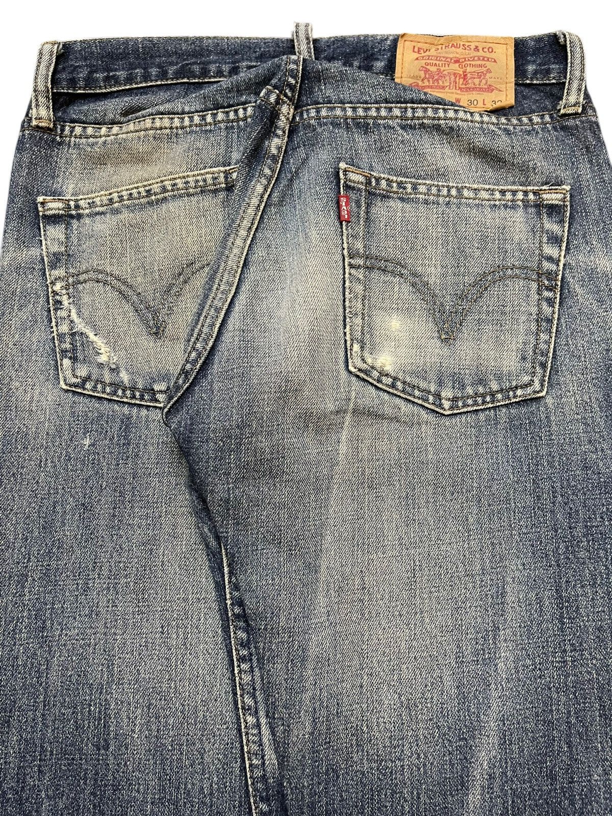 Levi's Vintage 90s Levis 532 Faded Wash Style Distressed Jeans Size US 30 / EU 46 - 6 Thumbnail