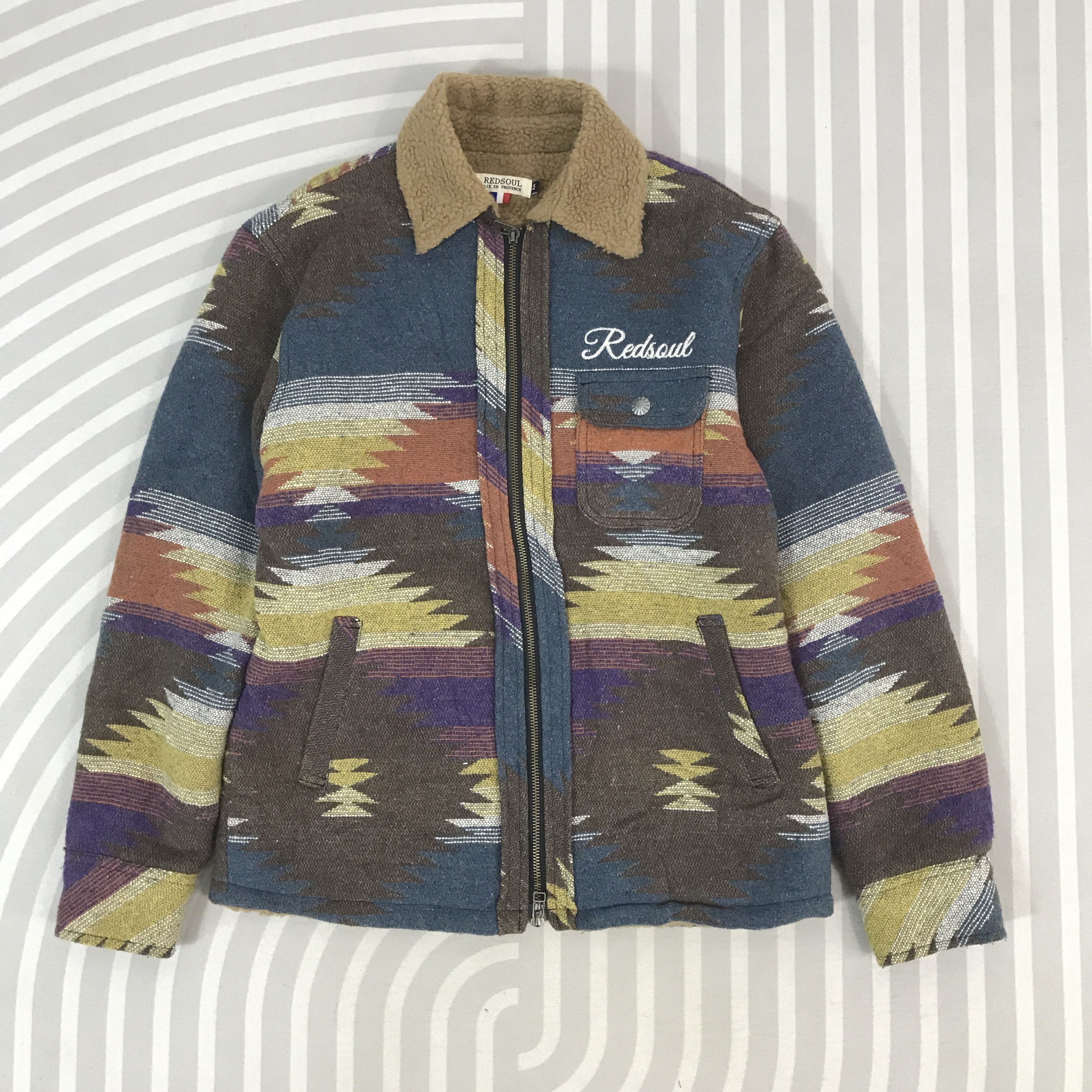 Japanese Brand Vintage Redsoul Aix En Provence Navajo Design Jacket Size US M / EU 48-50 / 2 - 2 Thumbnail