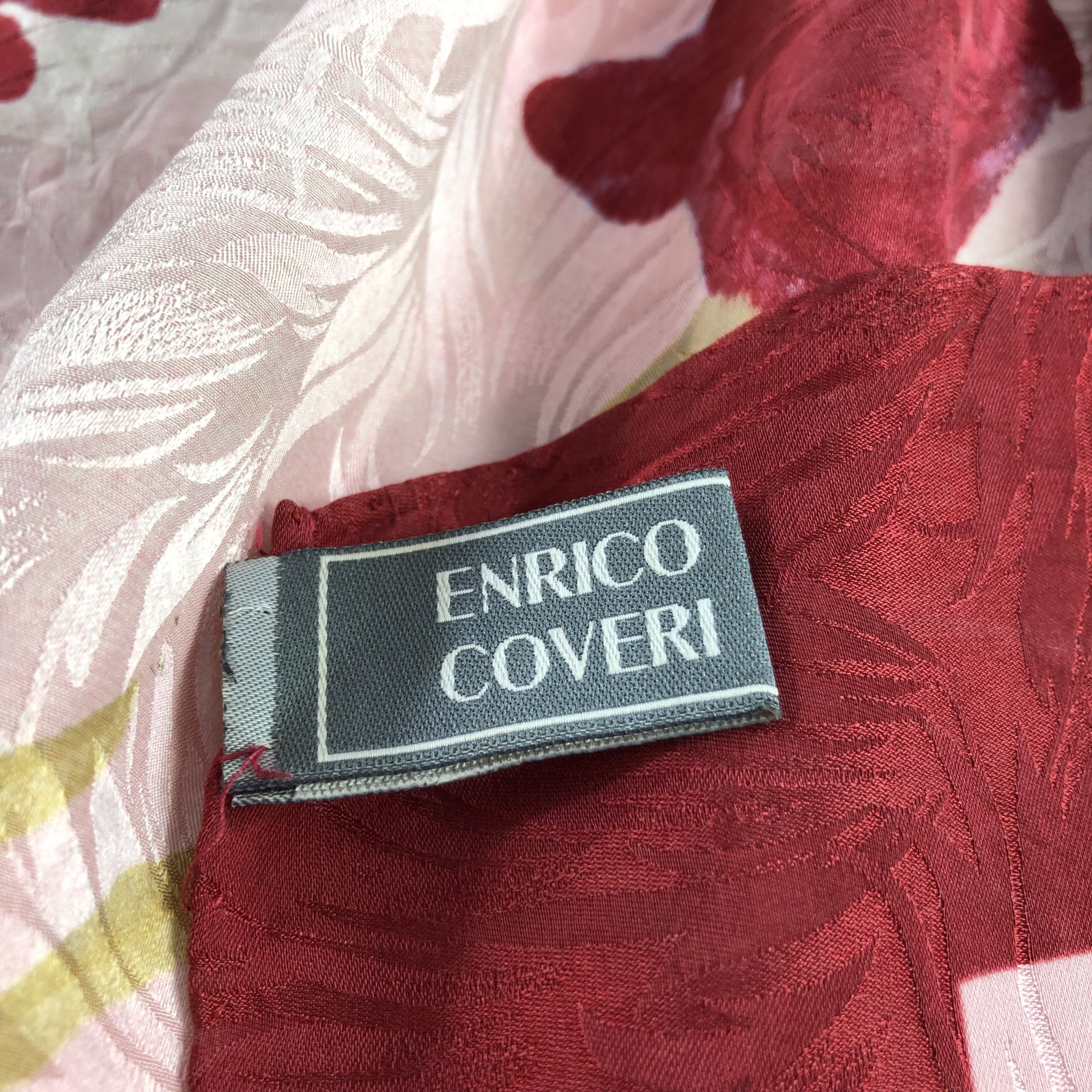 Enrico Coveri Enrico Coveri Floral Silk Scarf M869 Size ONE SIZE - 8 Thumbnail
