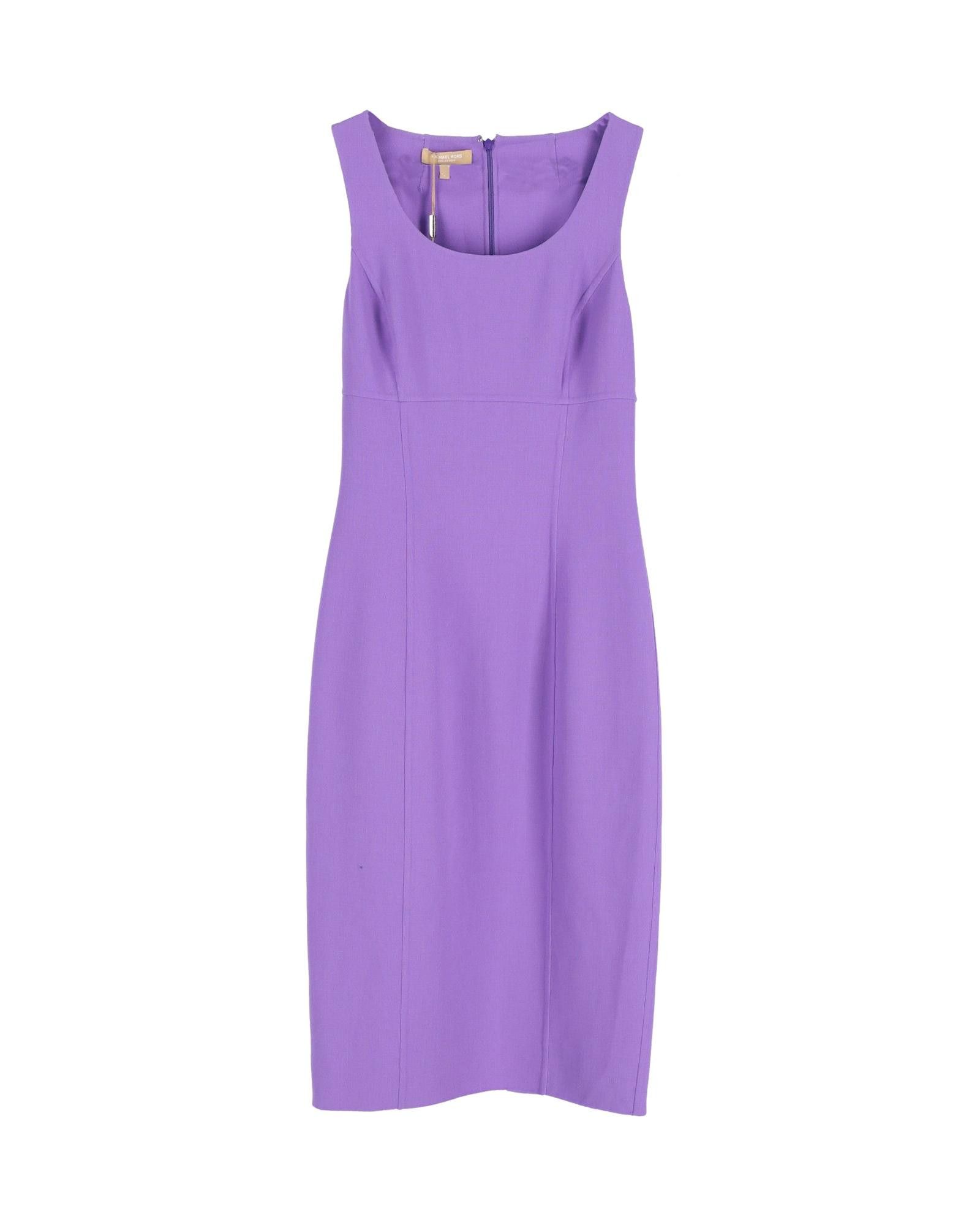 image of Michael Kors Refined Wool Shift Dress In Luxurious Purple, Women's (Size XS)