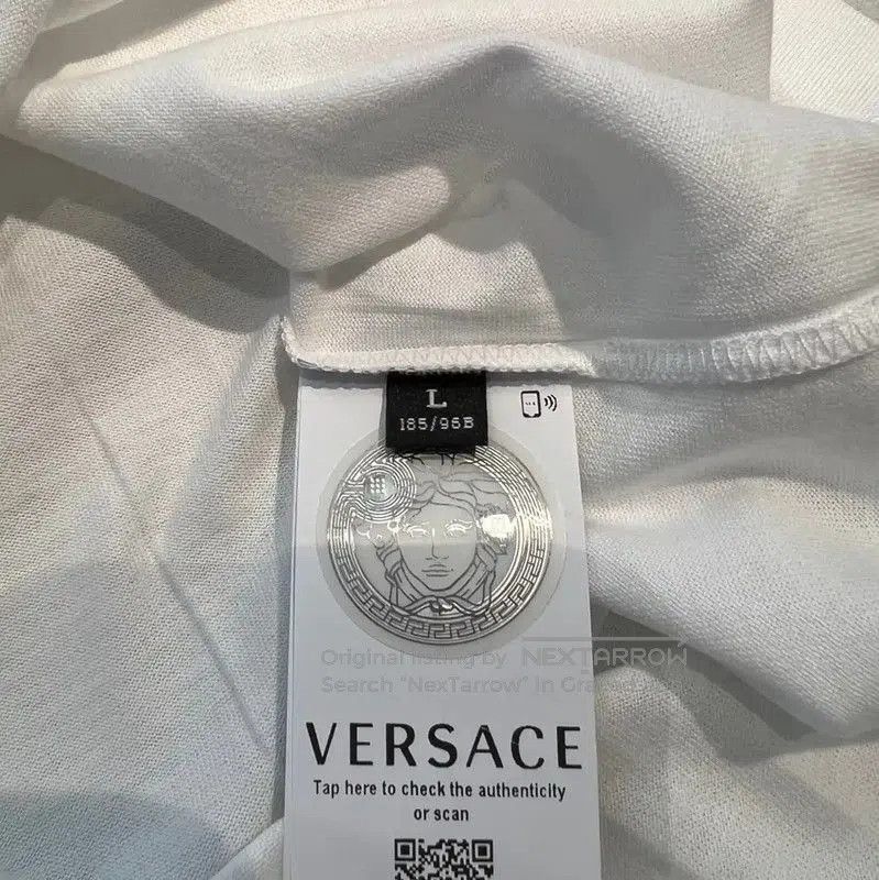 Versace Versace Summer White Cotton Men’s T-Shirt . Size US M / EU 48-50 / 2 - 7 Thumbnail